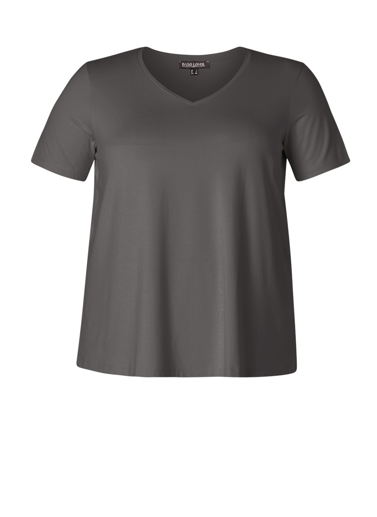 Base Level Curvy T-Shirt »Alba«, mit V-Ausschnitt