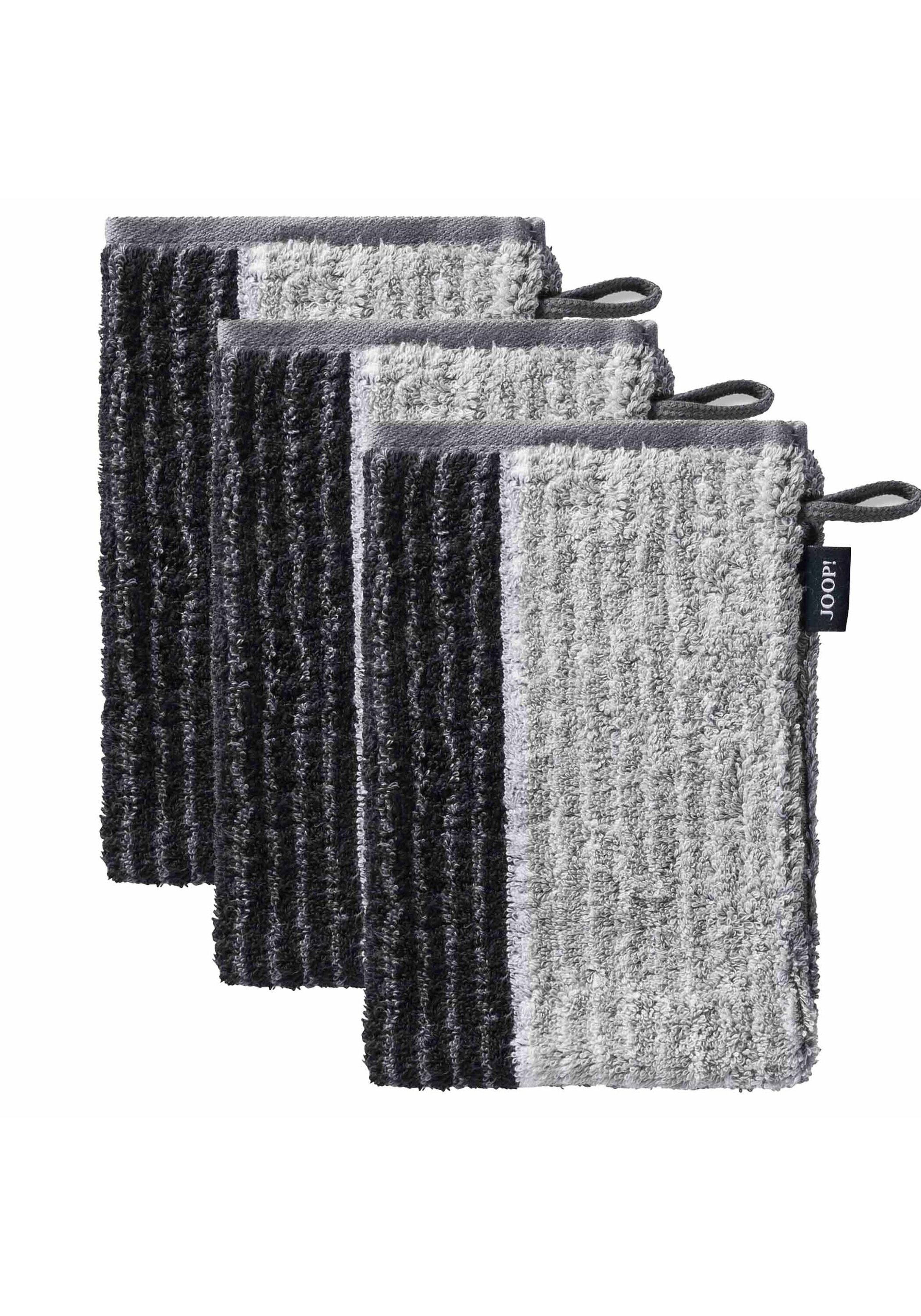 JOOP Waschhandschuh "Waschlappen Doubleface 3er Pack" günstig online kaufen