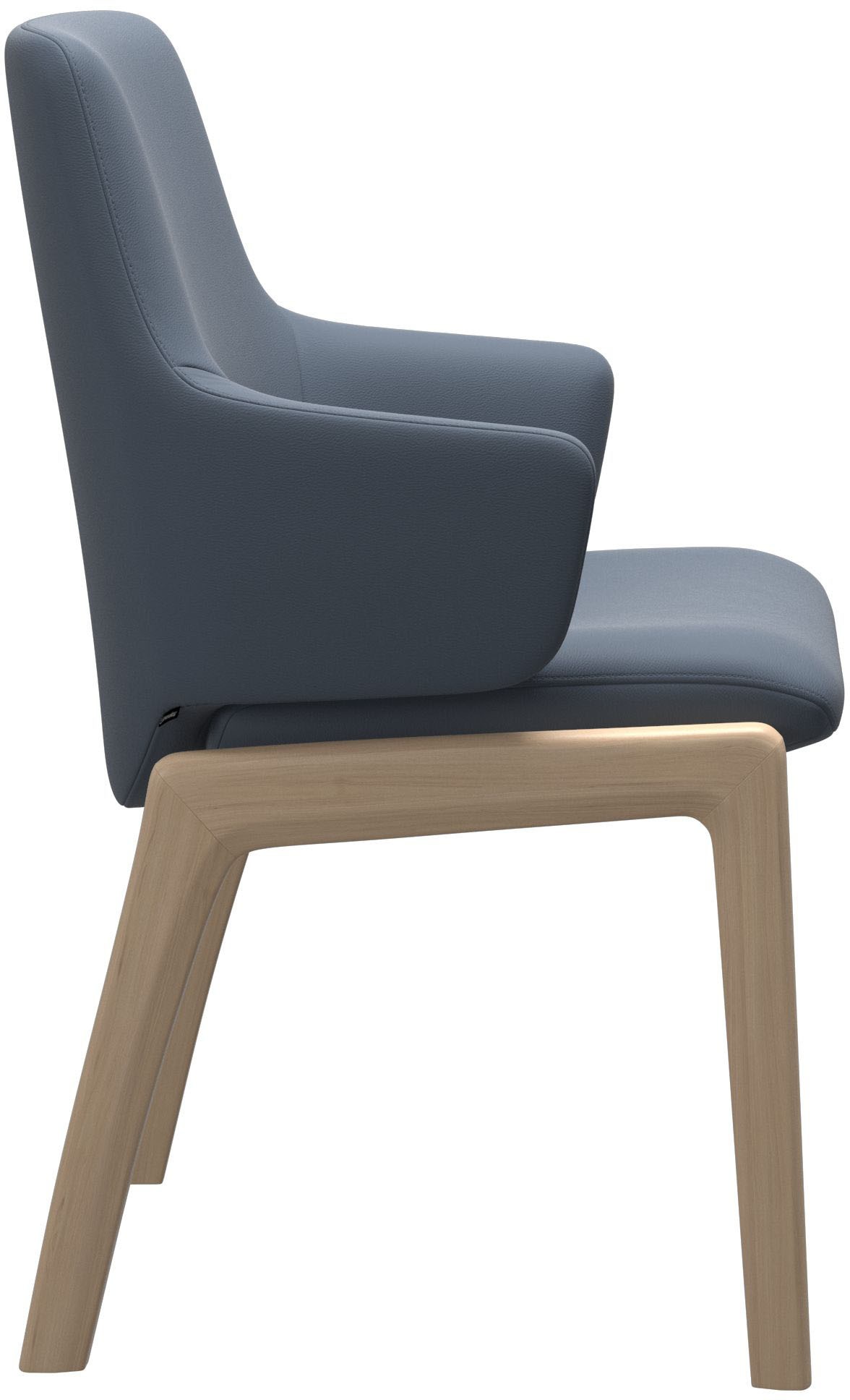 Stressless® Polsterstuhl »Laurel«, Leder PALOMA, Low Back mit Armlehne, Größe L, mit abgerundeten Beinen in Walnuss