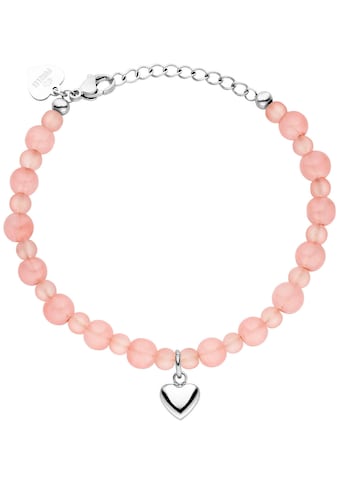 Armband »Schmuck Geschenk Peachy Heart Armschmuck Armkette, 2203«, mit Glasstein