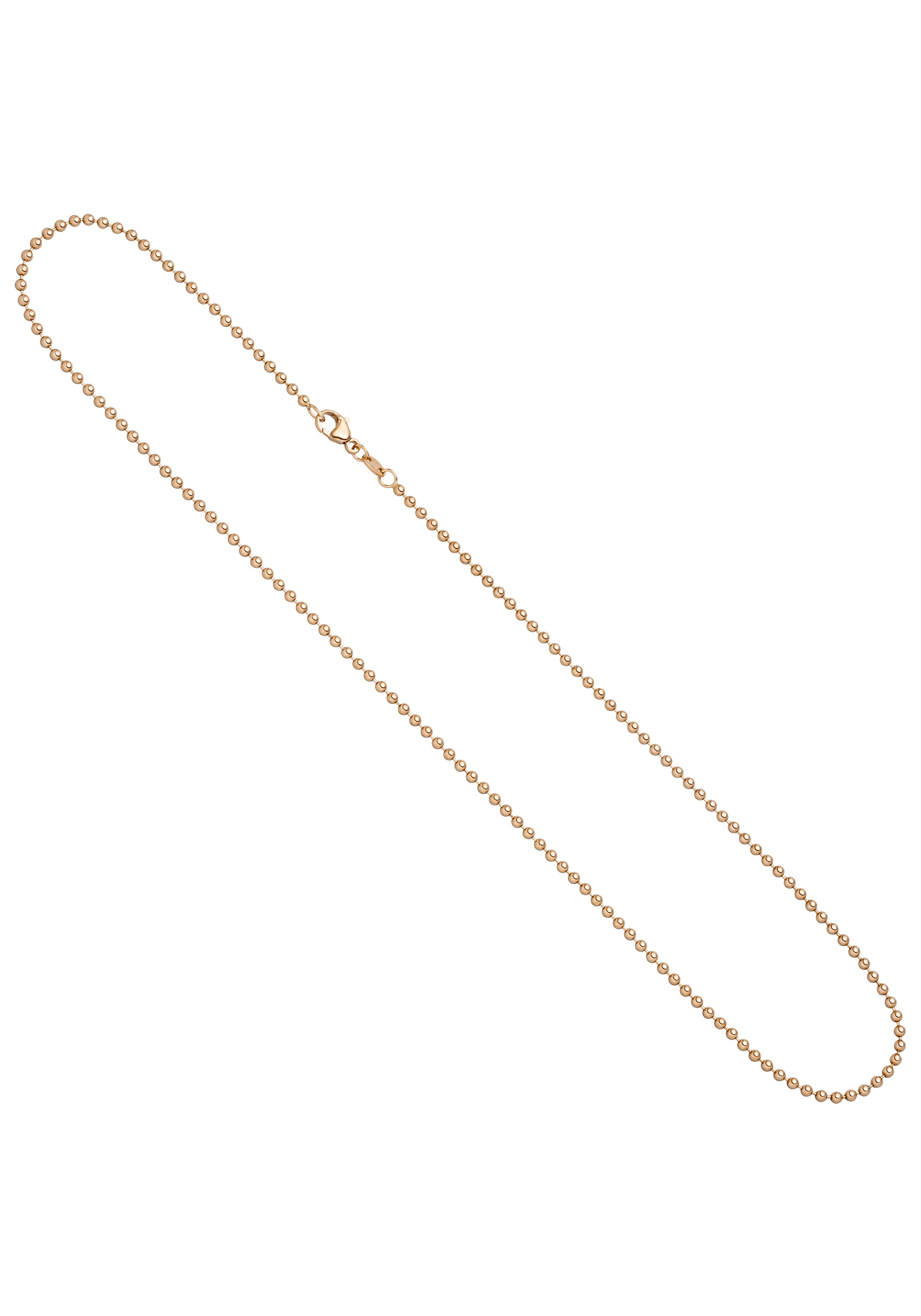 JOBO Goldkette, Kugelkette 585 Roségold 50 cm 2,0 mm