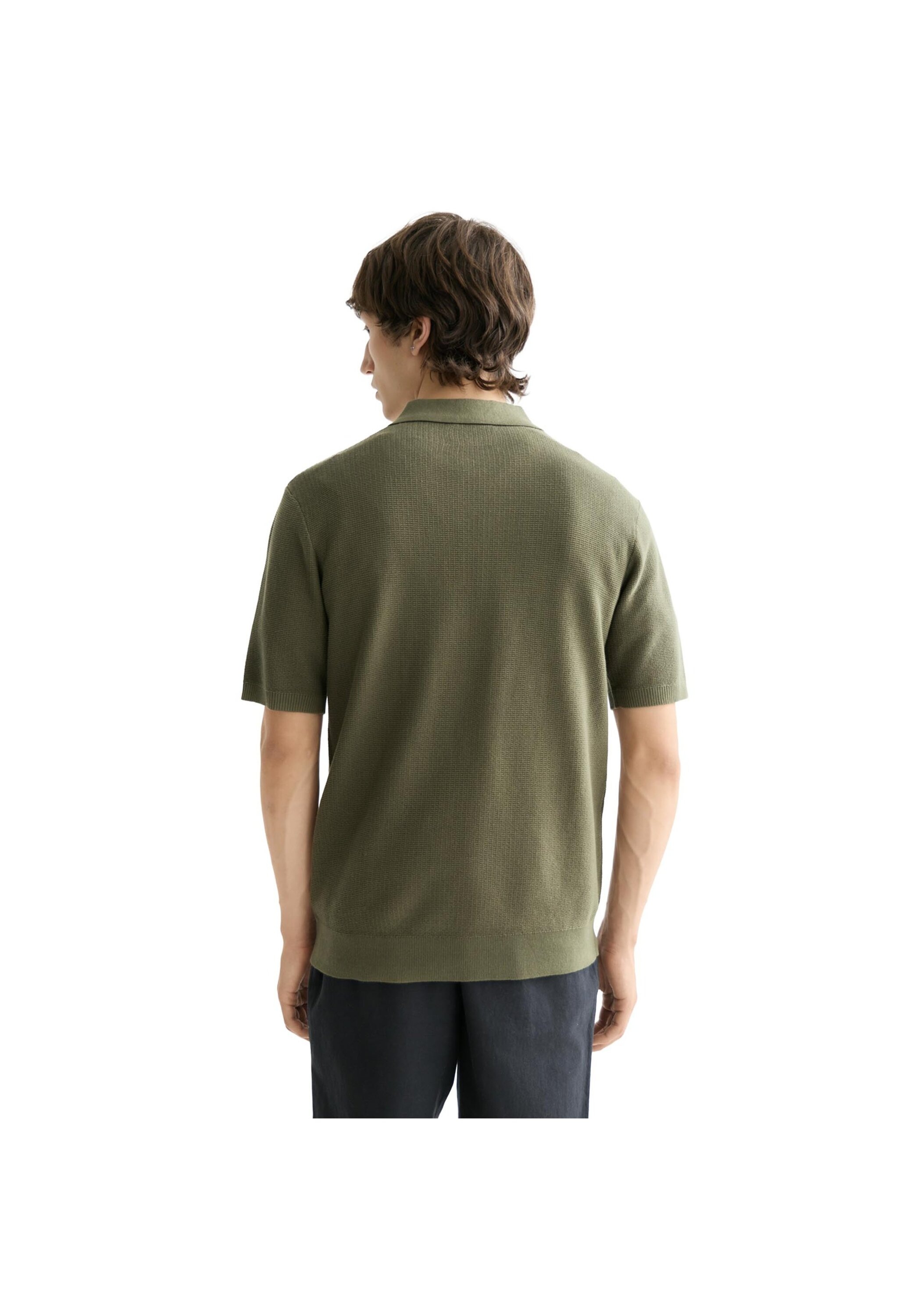 Poloshirt SCOTCH & SODA "Poloshirt Core Structured Knitted Regular Fit Polo 1er Pack", Herren, Gr. M, grün, Obermaterial: 100% Baumwolle CO., Shirts 4