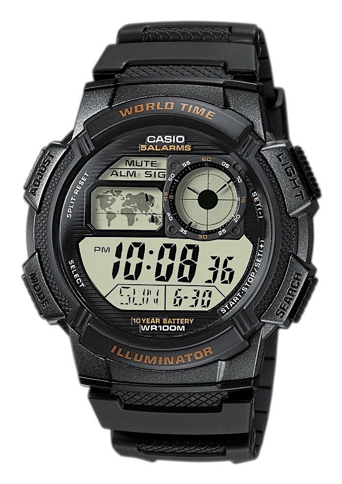 Chronograph »AE-1000W-1AVEF«, Quarzuhr, Armbanduhr, Herrenuhr, digital, Stoppfunktion,...