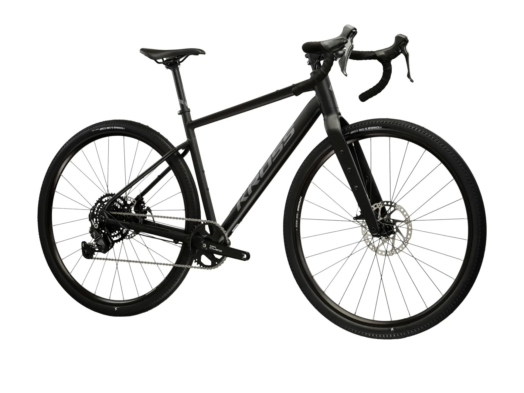Kross Gravelbike »KROSS Gravelbike Esker 1.0 28" schwarz 18 Gänge Gabel aus Carbon 2026« 18 Gang Kettenschaltung Carbon aus Gabel