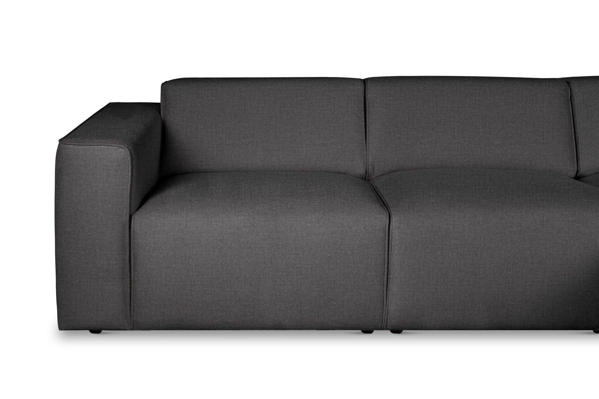 andas Ecksofa »Noord«, L-Form, mit Kedernaht, Breite 281 cm, Cord, Struktur, Webstoff
