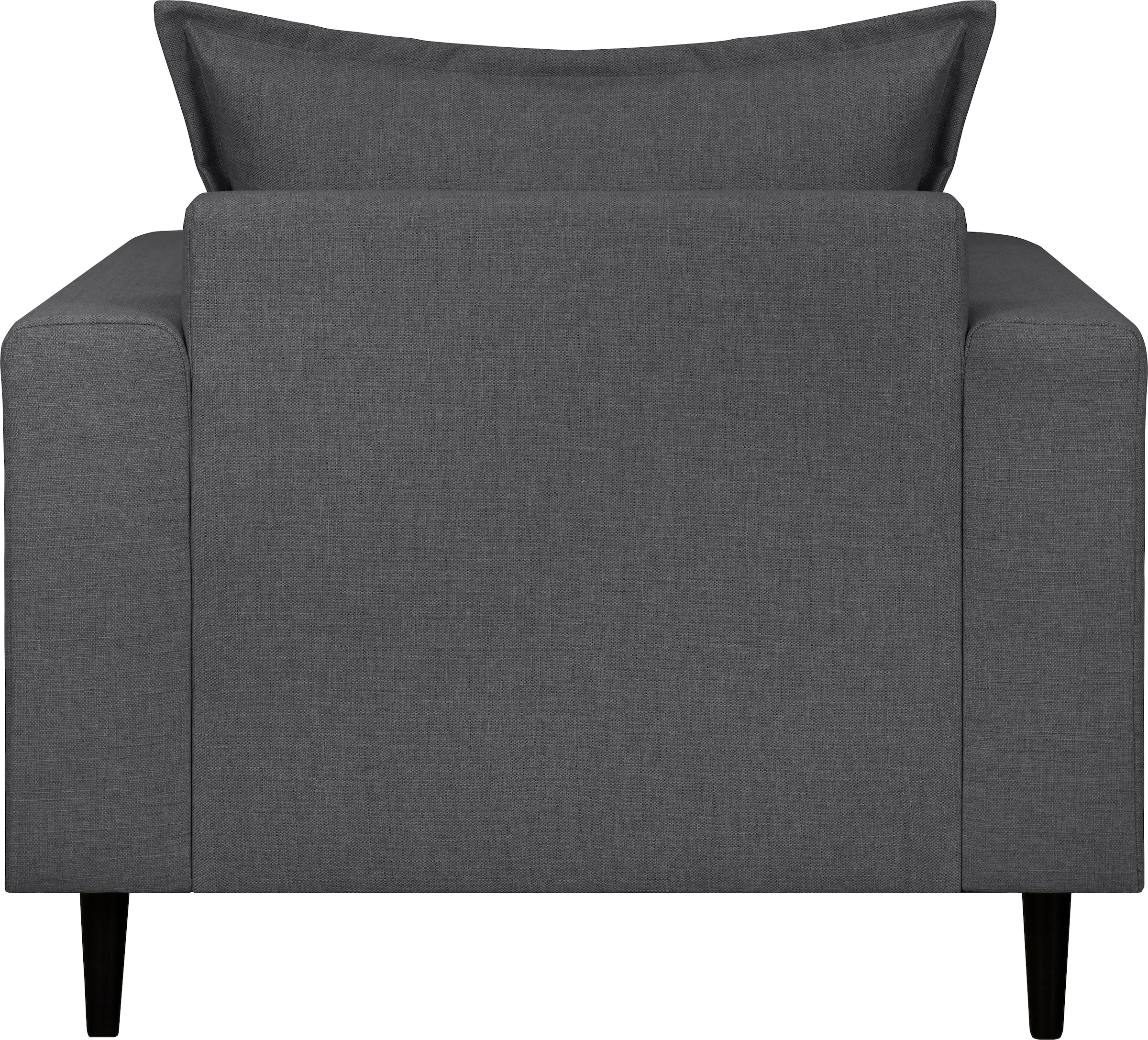 Home affaire Sessel »VEYRAS Loungesessel, Maße B/T/H: 95/84/76 cm« mit Wellenunterfederung, incl. Kissen