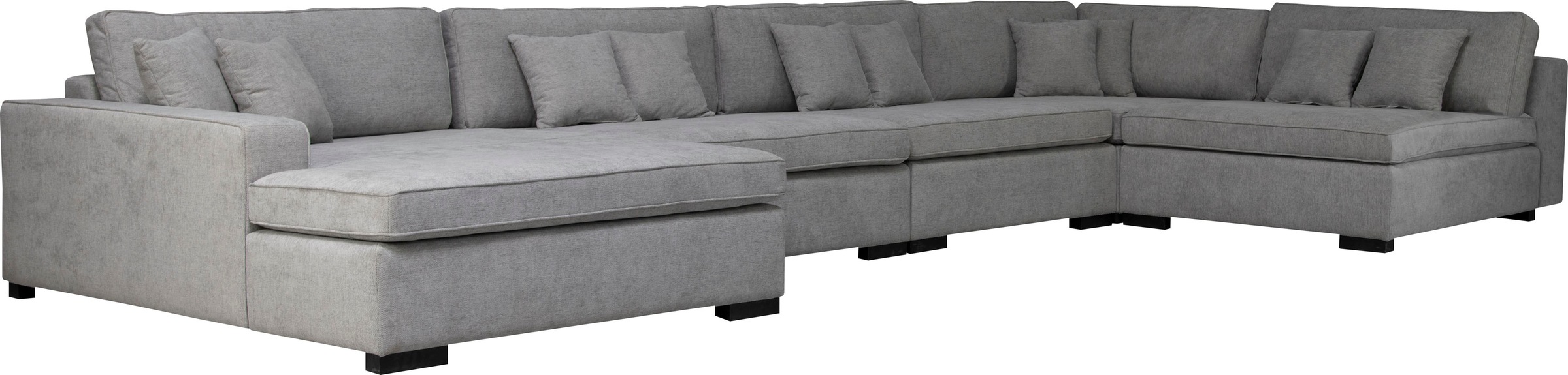 Thumbnail - Home affaire Wohnlandschaft "Skara XXL U-Form", Lounge-Sofa XXL mit Federkern-Polsterung, in vielen Bezugsvarianten