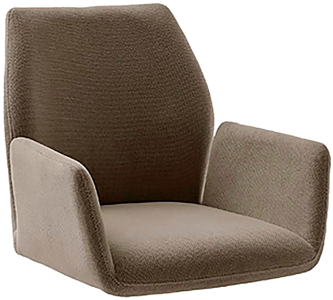 MCA furniture 4-Fußstuhl »BEVERLY«, (Set), 2 St., Chenilleoptik, Esszimmerstuhl,Chenilleoptik,360°drehbar,Sitzhöhe 49cm,belastbar 120kg
