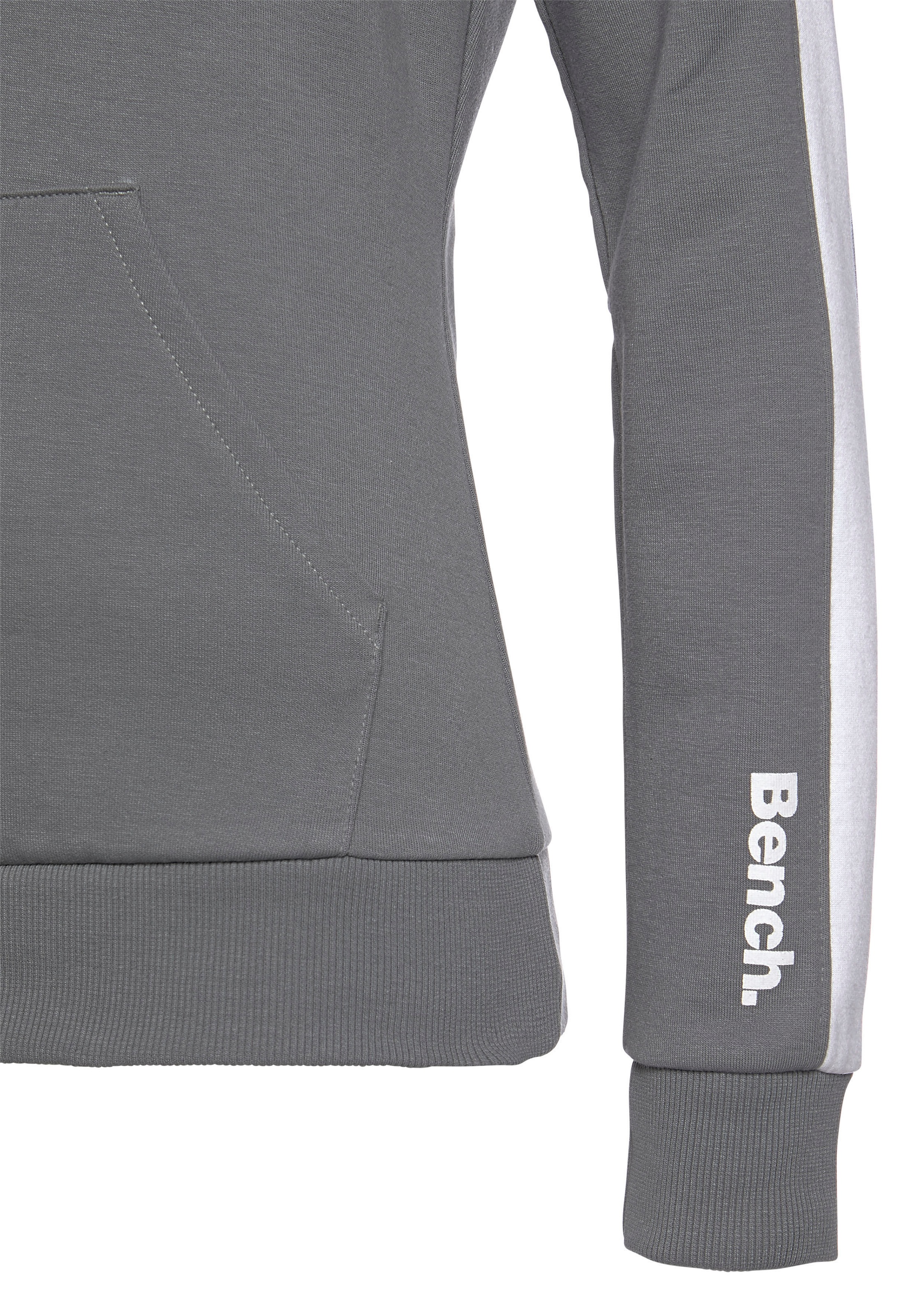 Bench. Loungewear Kapuzensweatshirt, mit Seitenstreifen und Kängurutasche, Loungeanzug, Hoodie