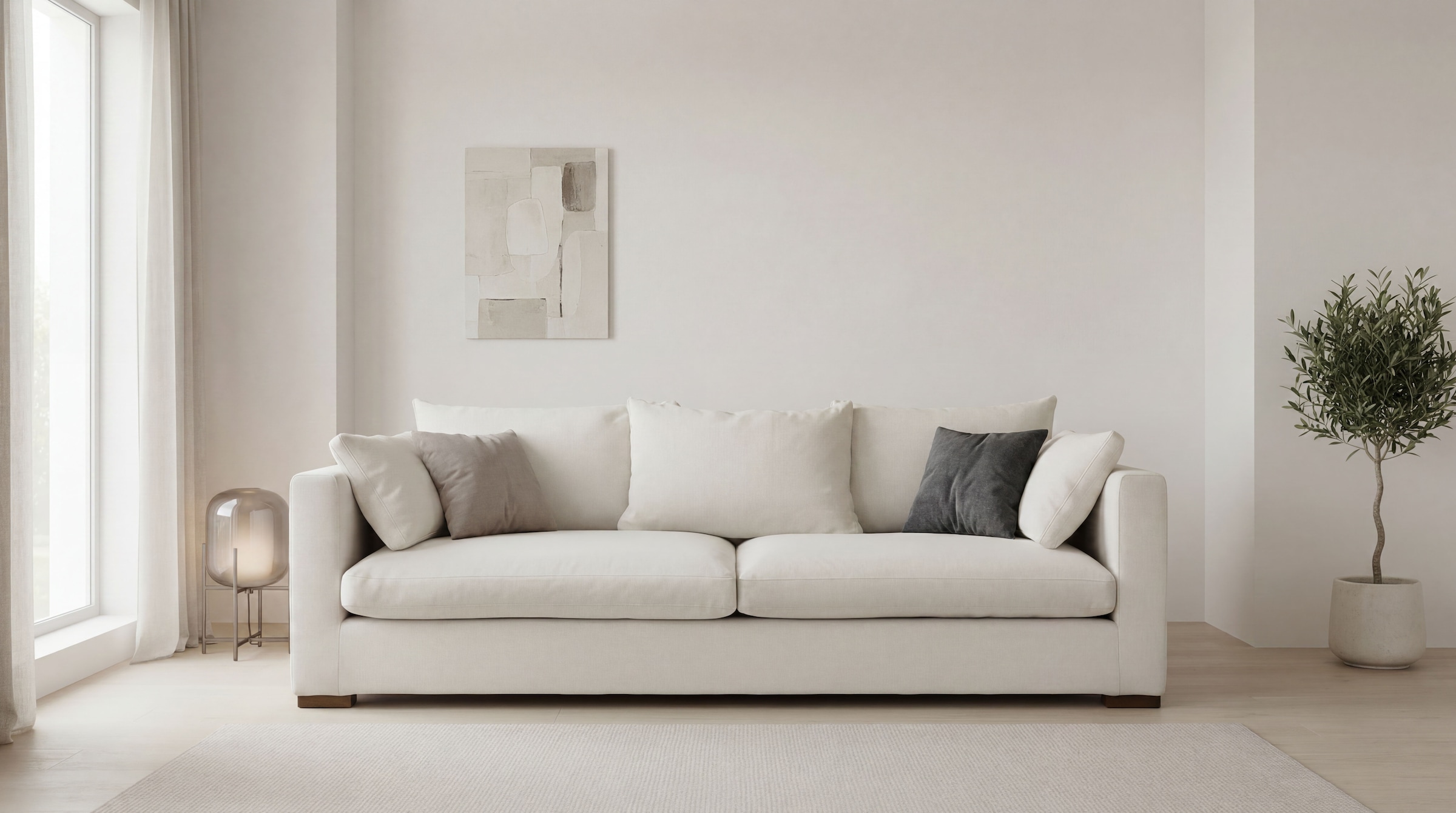 OTTO home 2,5-Sitzer "Comfy" extra weich und kuschelig, Füllung mit Federn und Daunen
