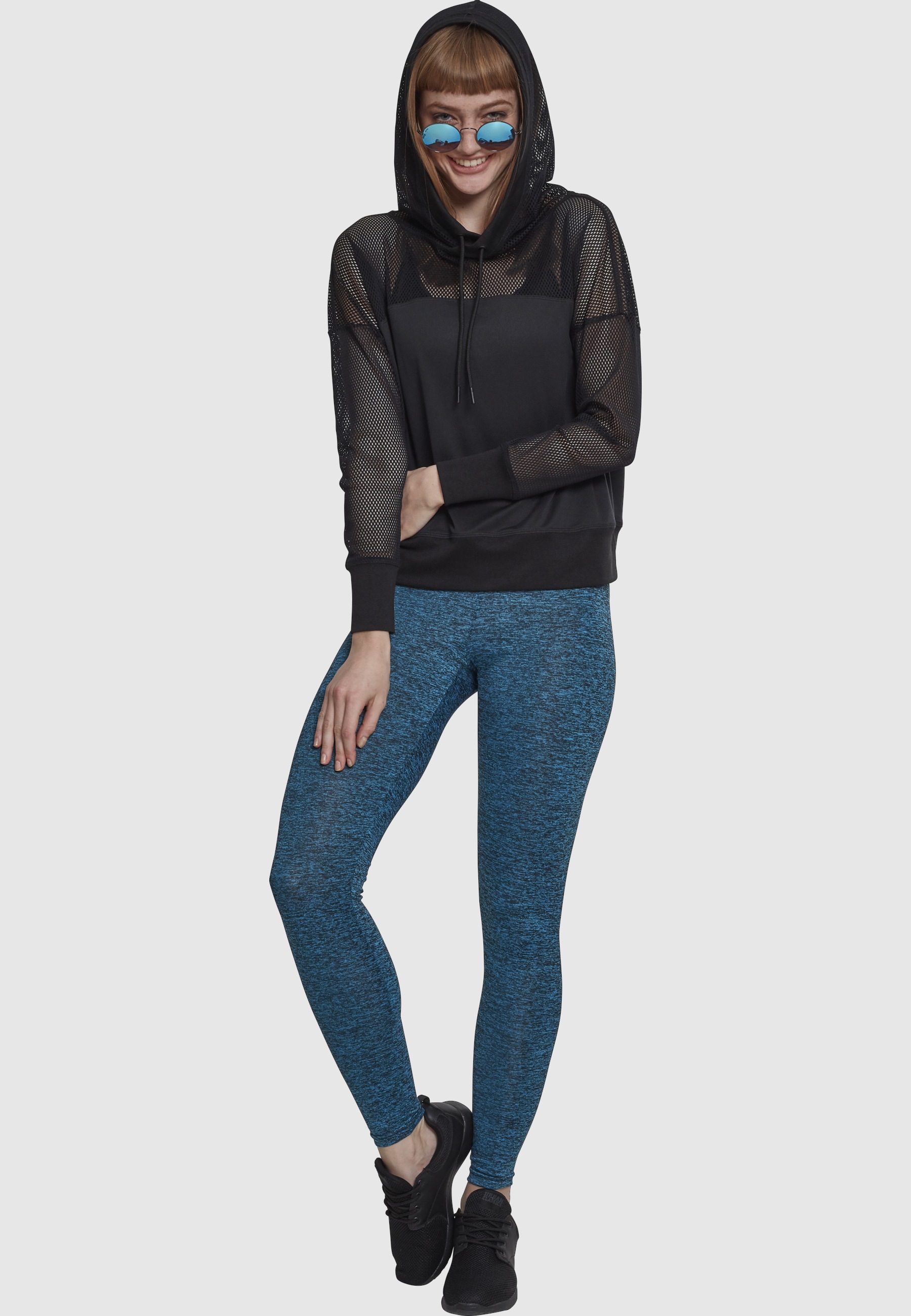 URBAN CLASSICS Sweatshirt »Urban Classics Damen Ladies Mesh Hoody«, 1 Stk.
