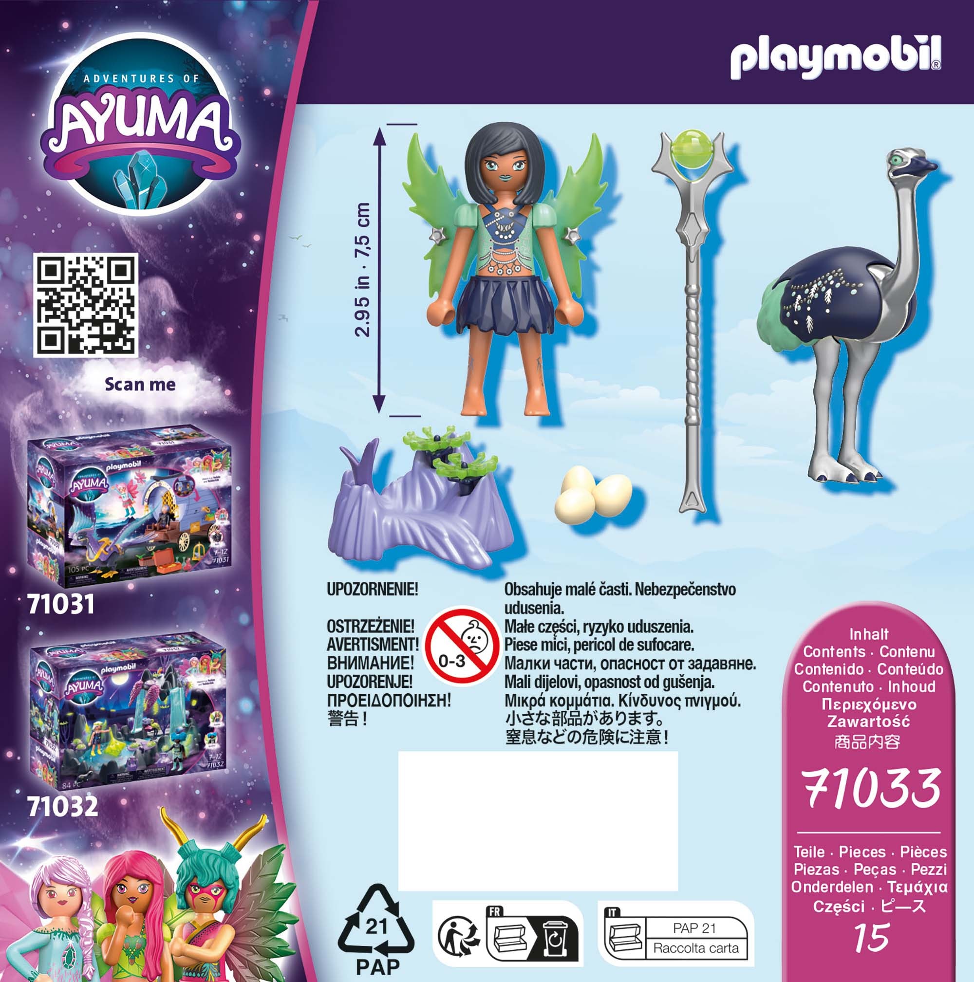 Playmobil® Konstruktions-Spielset »Moon Fairy mit Seelentier (71033), Adventures of Ayuma«, (15 St.), Made in Europe