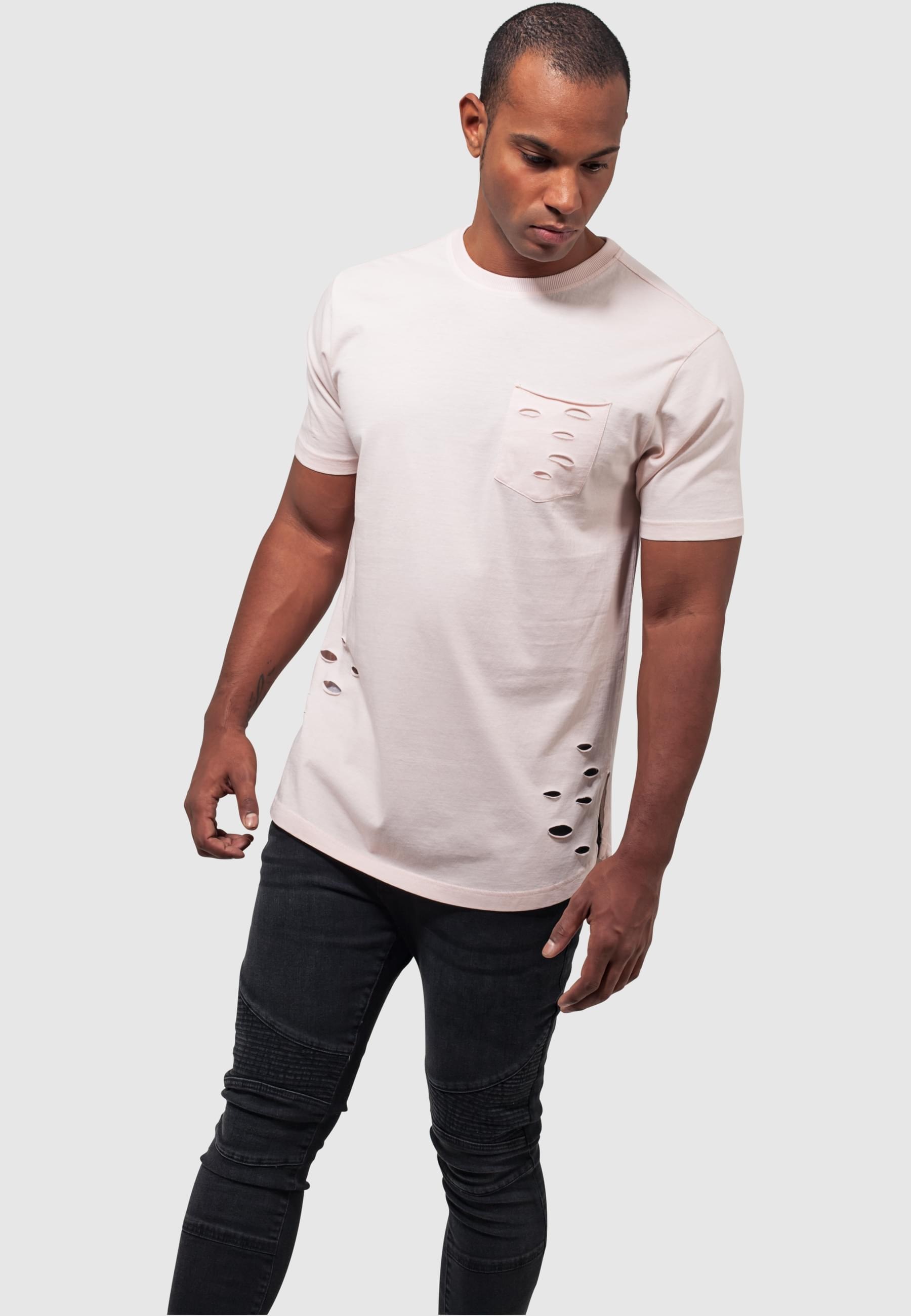 URBAN CLASSICS T-Shirt »Urban Classics Herren Ripped Pocket Tee«, (1 tlg.)