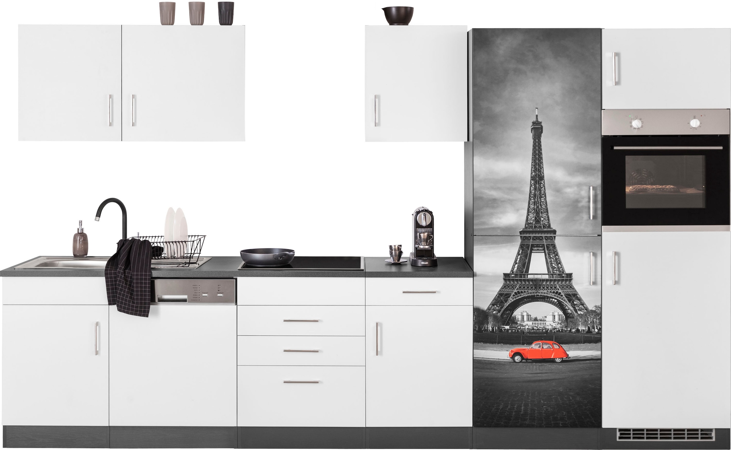 HELD MÖBEL Küchenzeile "Paris", ohne E-Geräte, Breite 340 cm günstig online kaufen
