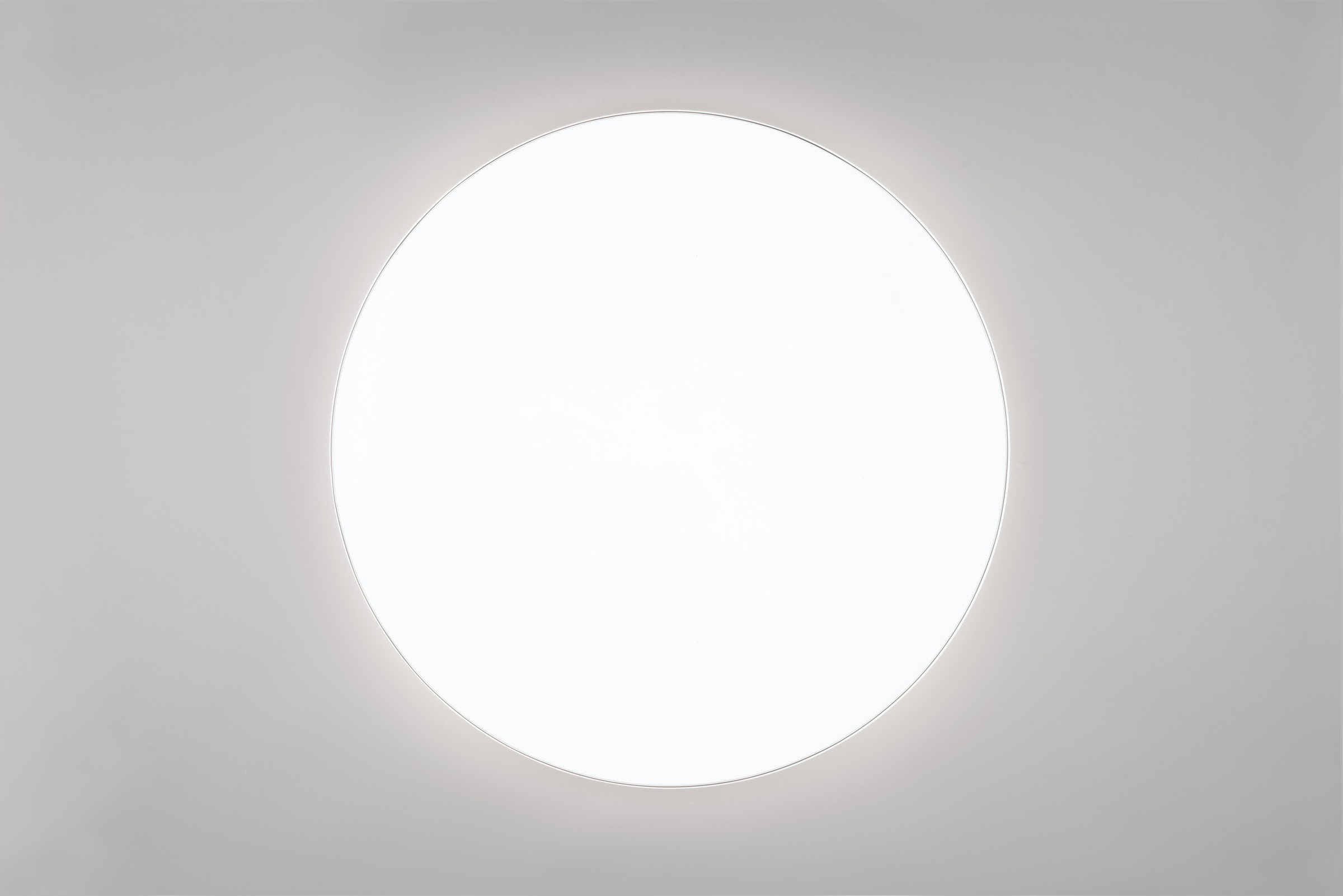 REALITY Leuchten LED Deckenleuchte »BLANCA, elegant schlichte weiße LED Deckenlampe mit Ø 53cm, kaltweiß«, 1 flammig, Leuchtmittel LED-Board | LED fest integriert, 3-Stufen dimmbar über Wandschalter, Deckenlampe für Büro Flur Treppe