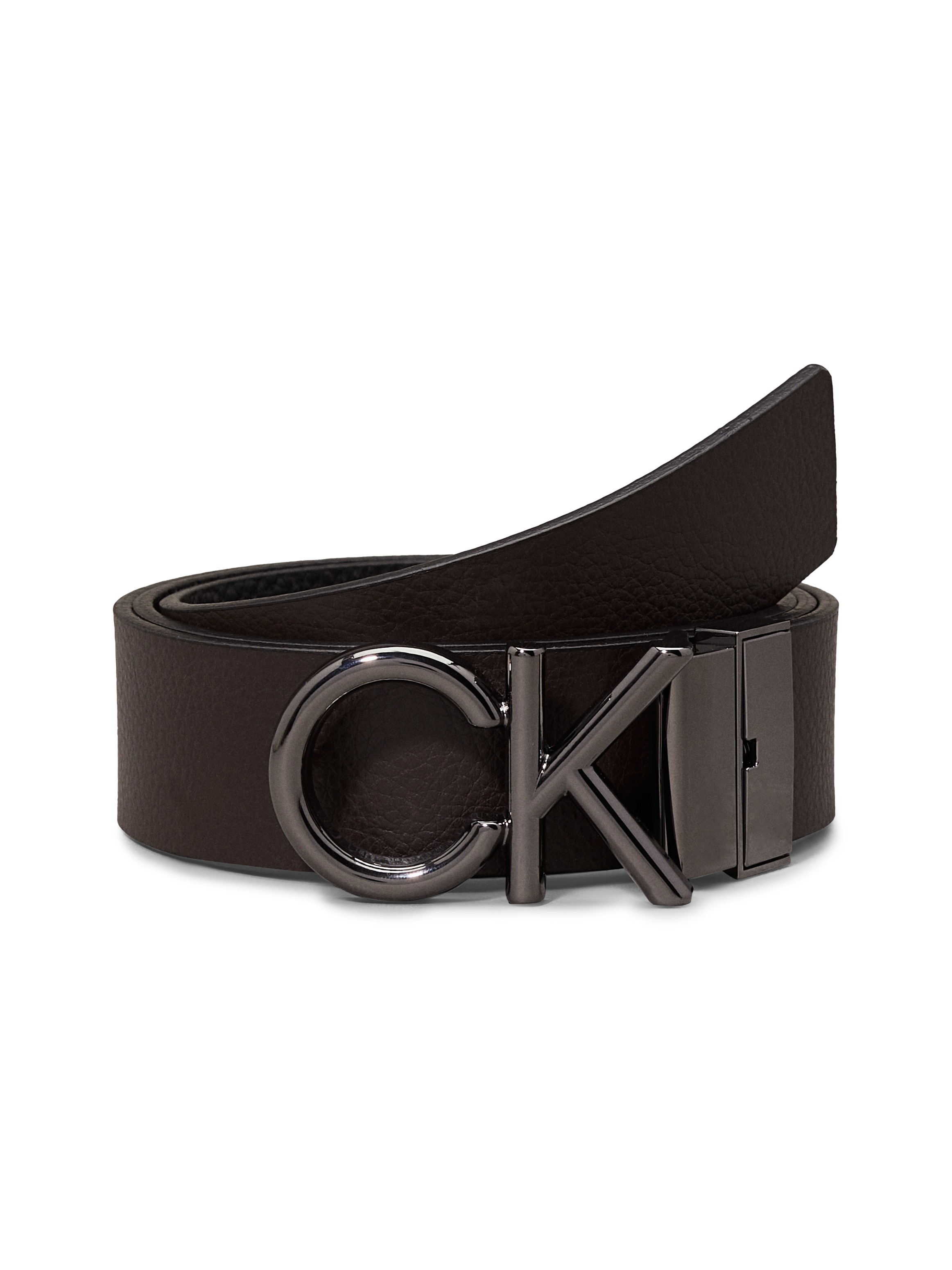 Calvin Klein Ledergürtel "ADJ/REV CK METAL BOMBE PB 35MM", mit CK-Logoschli günstig online kaufen