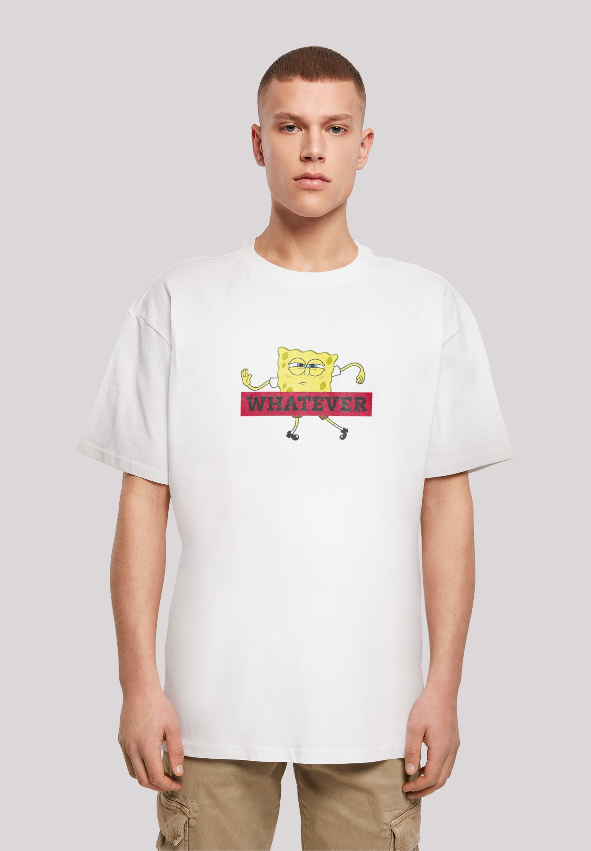 F4NT4STIC T-Shirt "Spongebob Schwammkopf WHATEVER", Print