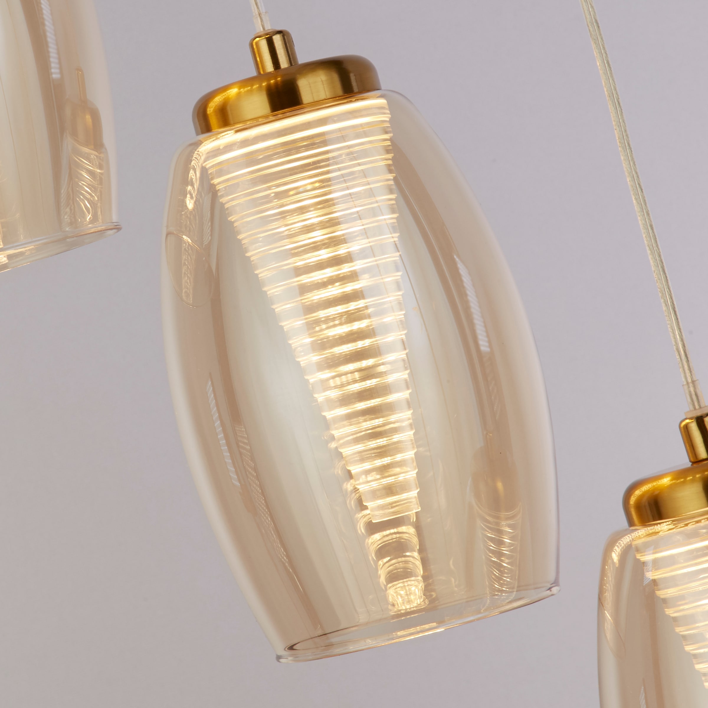 Searchlight LED-Hängeleuchte »Hängeleuchte Cyclone, 5-flammig« LED-Modul 1 Stk. Warmweiß Stalaktit-Optik