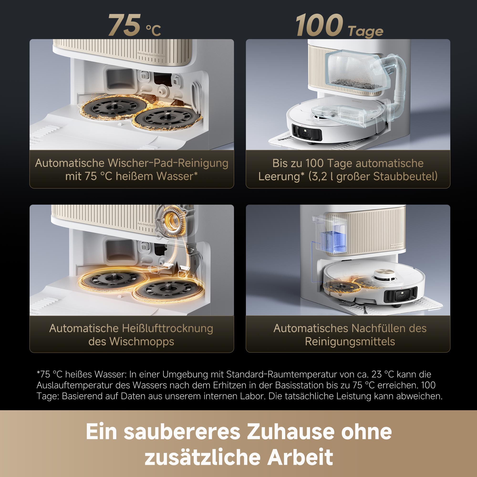Dreame Saugroboter »L40s Pro Ultra« Basisstation, App-Steuerung, 600 Watt
