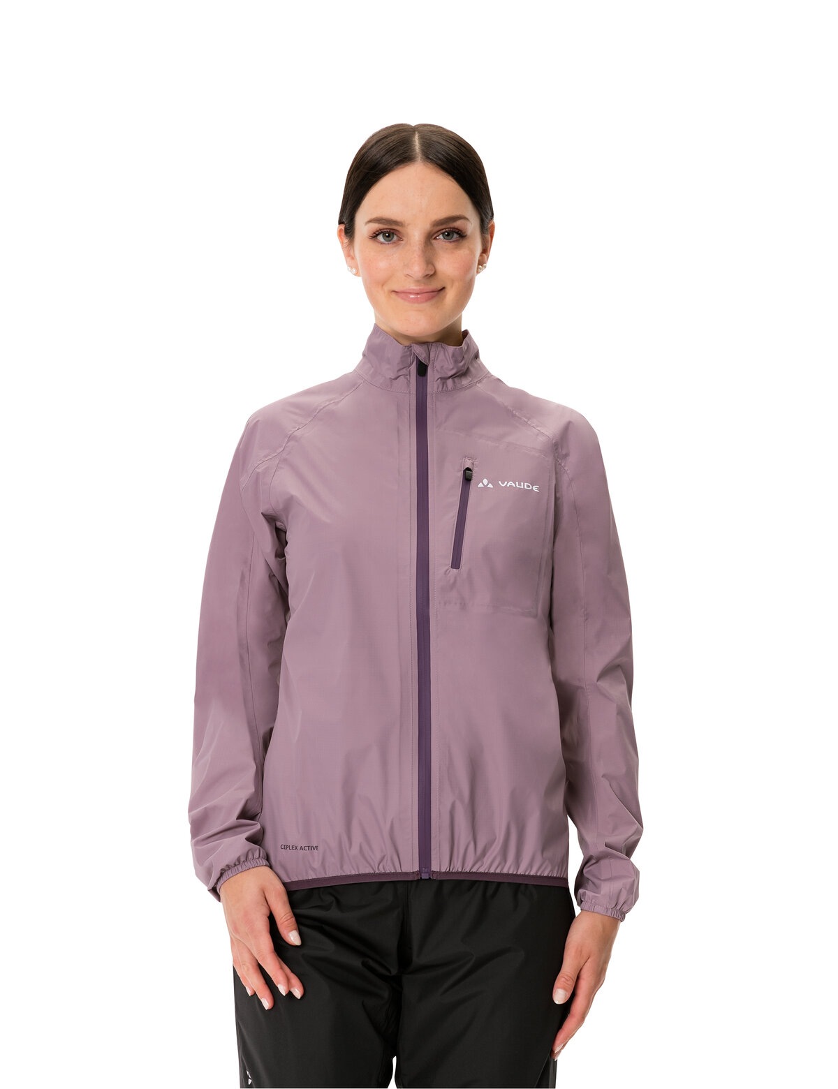 VAUDE Regenjacke "WOMENS DROP JACKET III", ohne Kapuze, mit Brusttasche günstig online kaufen