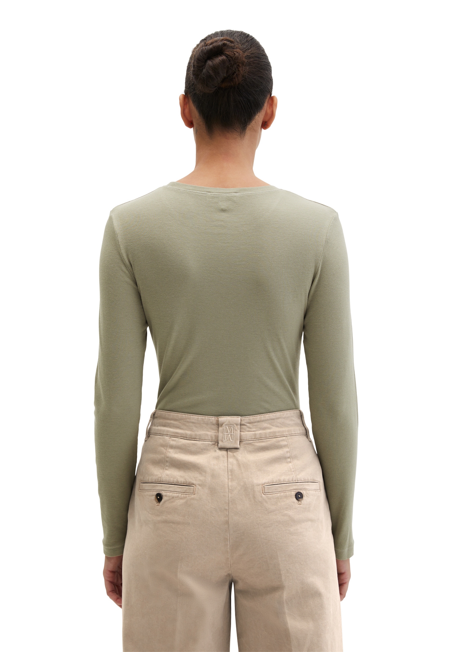 Marc O'Polo Langarmshirt »aus Rippjersey«