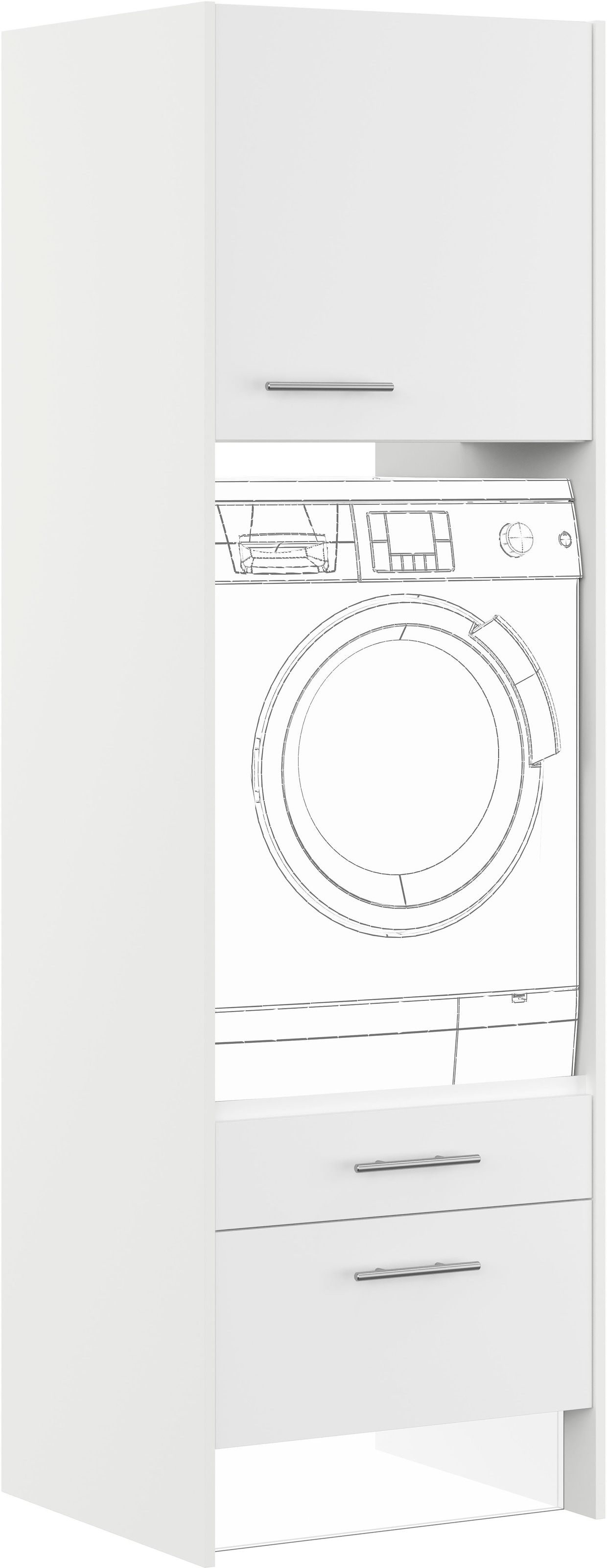 IMPULS KÜCHEN Waschmaschinenumbauschrank ""Valencia", Breite/Höhe: 64/206,2 günstig online kaufen