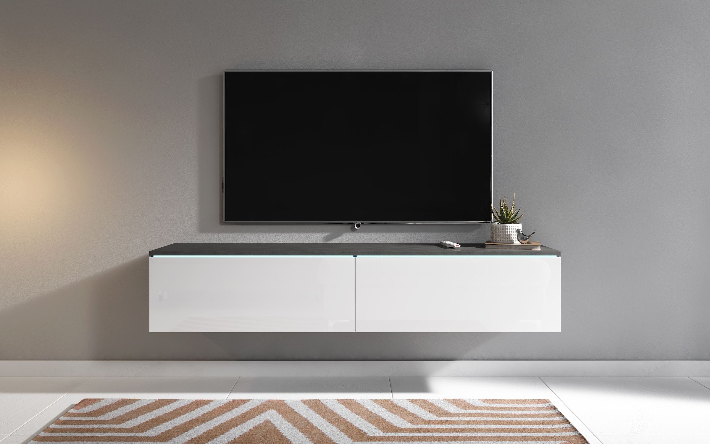 Home affaire Lowboard "LOWBOARD D, wahlweise mit oder ohne Beleuchtung" mod günstig online kaufen