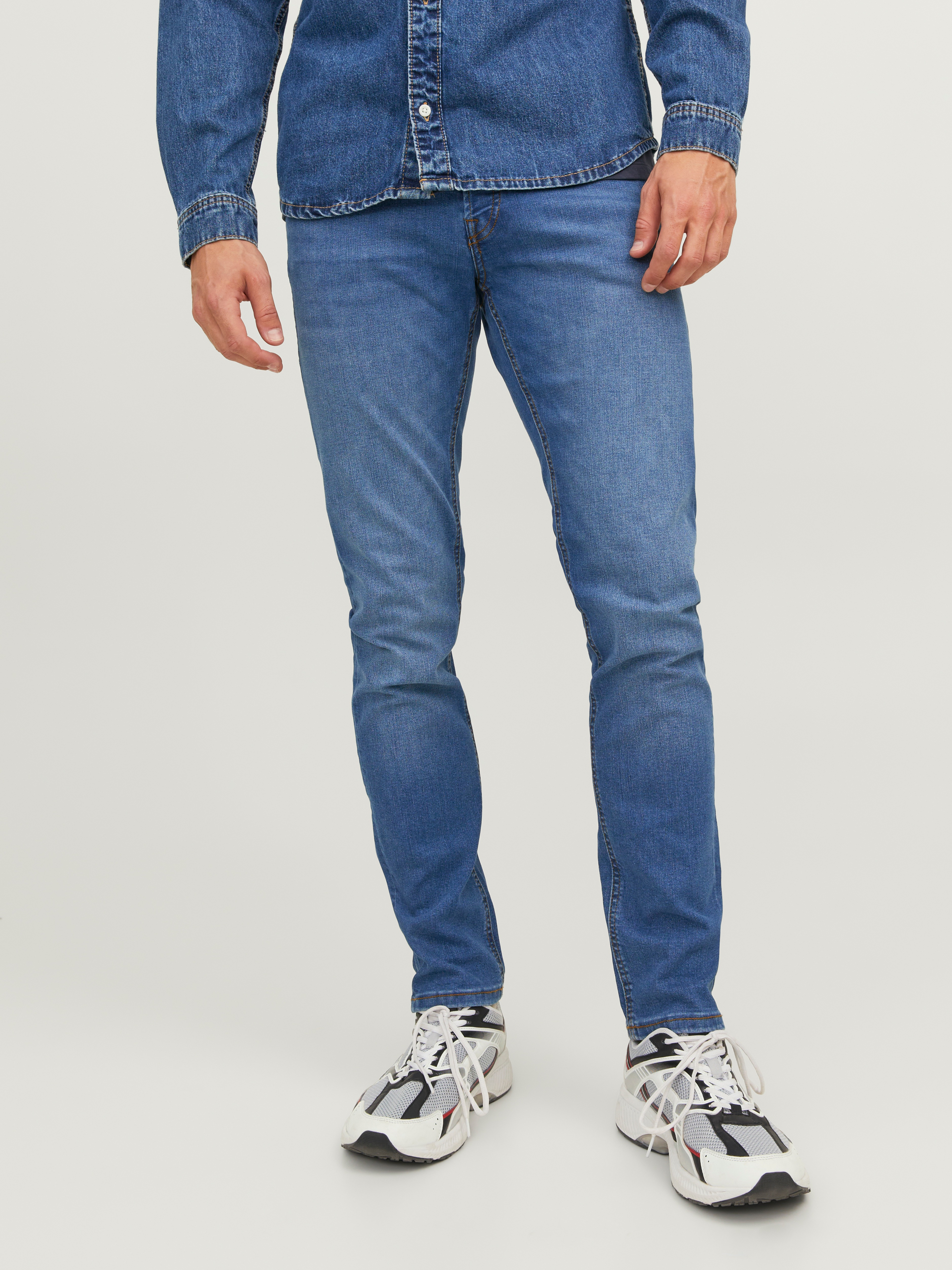 Thumbnail - Jack & Jones Slim-fit-Jeans "JJIGLENN mit Used-Look und Stretchkomfort" Abriebeffekte, modisch, slim fit, Baumwollmischu...