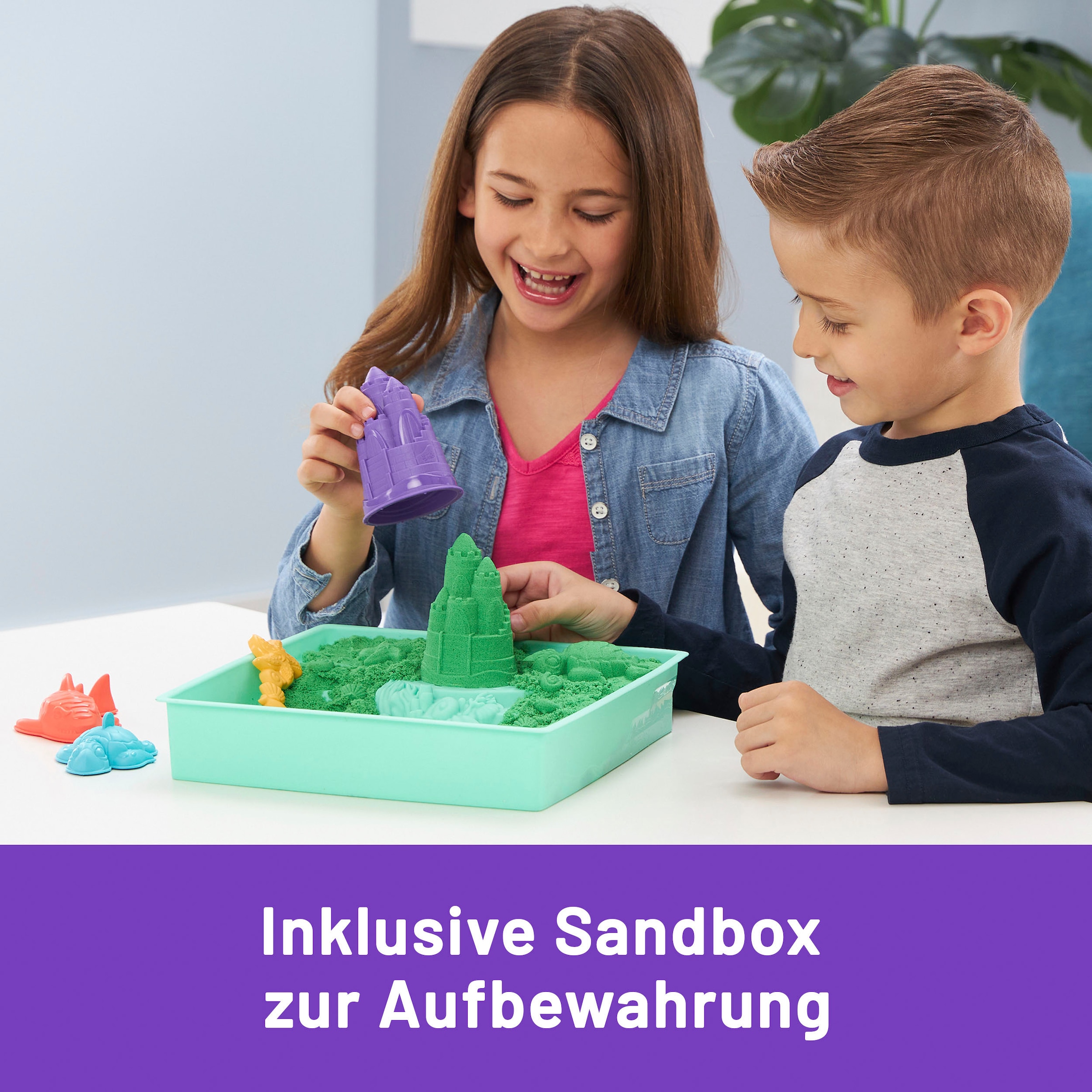 Spin Master Kreativset »Kinetic Sand - Box 454 g - Grün«