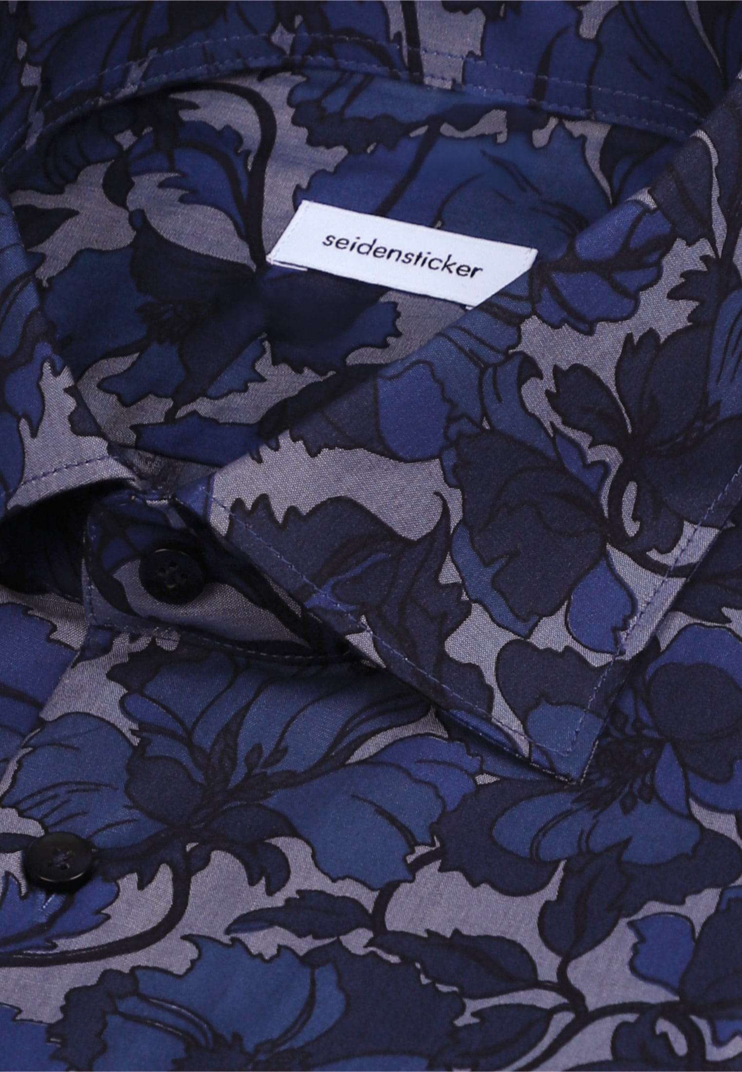 seidensticker Businesshemd »Schwarze Rose« Slim 1/1 Kentkragen Druck