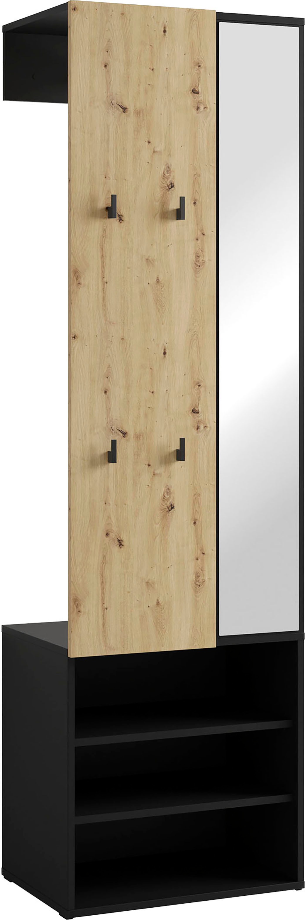 byLIVING Kompaktgarderobe "Dielen - Set Andorra" 1 Stk. tlg. maximale Ordnu günstig online kaufen