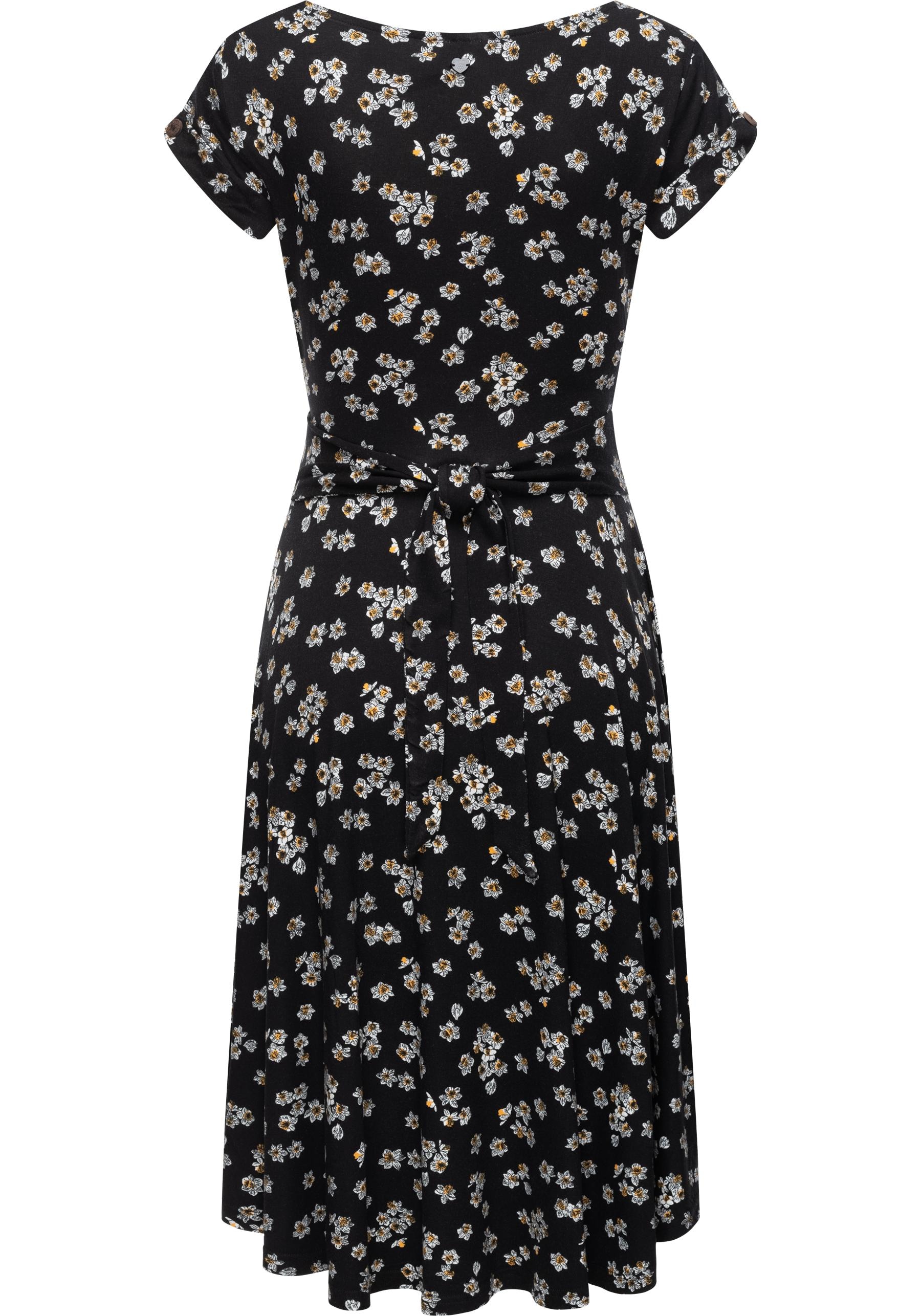 Ragwear Sommerkleid »Ivone«, leichtes Jersey-Kleid mit stylischer Raffung