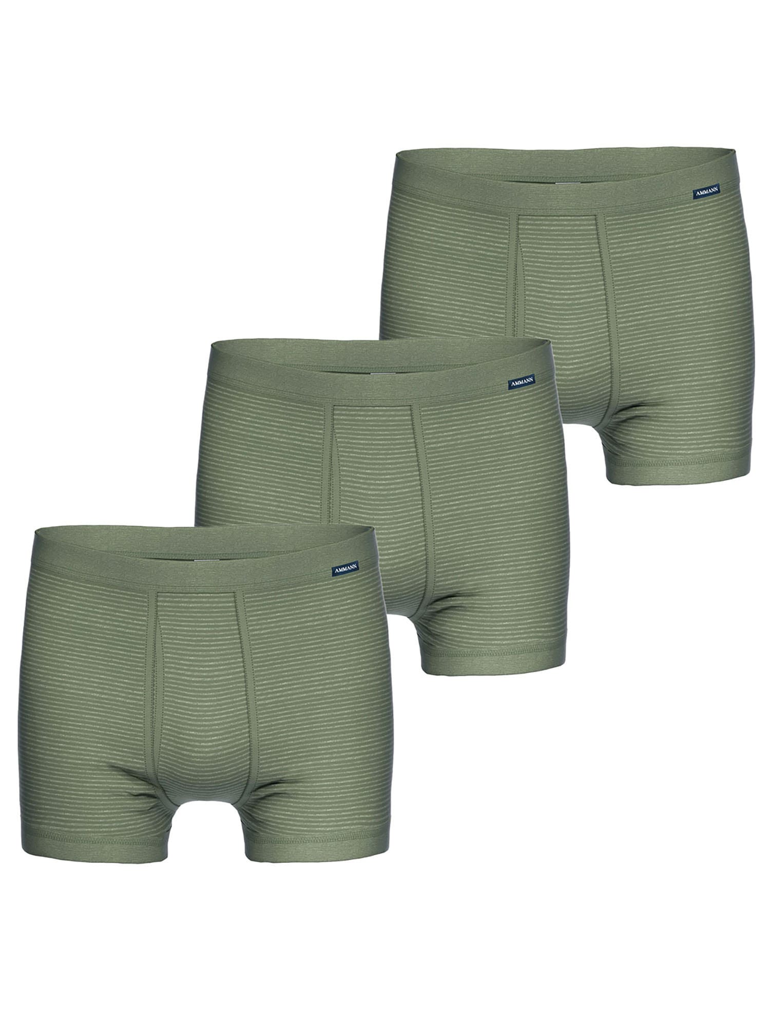 Ammann Retro Pants "3er Pack Hose kurz mit Eingriff Day Classic / Jeans Feinripp" 3 Stück