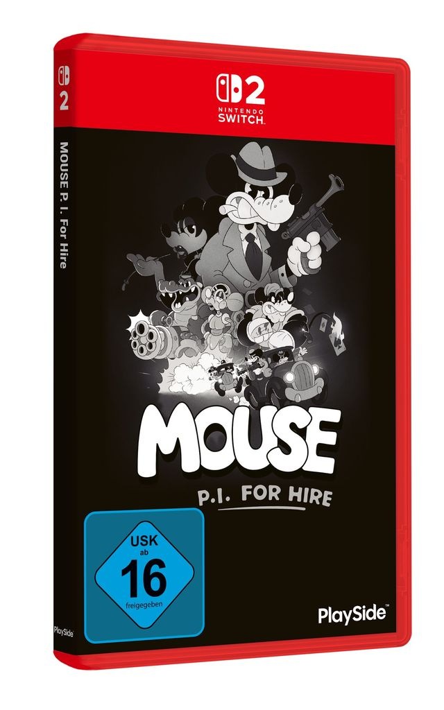 Spielesoftware "Mouse P.I. for Hire", Nintendo Switch 2, schwarz-weiß, U & I ENTERTAINMENT, Spielesoftware