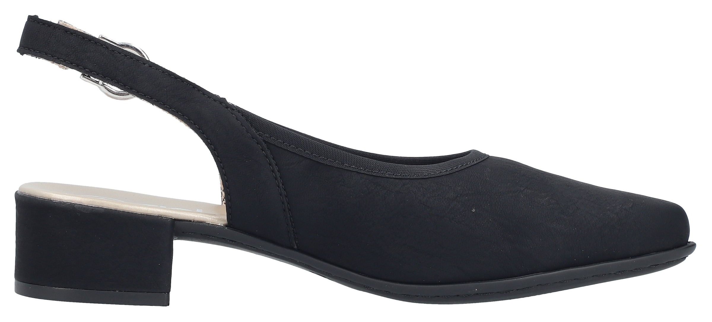 Rieker Slingsandale  Sommerschuh, Festtagsschuh, Blockabsatz, mit Riemchen