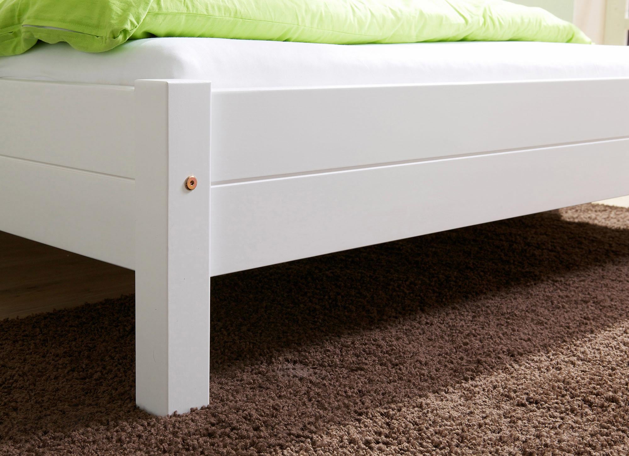 Ticaa Futonbett »Merci«, Einzelbett, aus Kiefer Massivholz, inkl. Rollrost