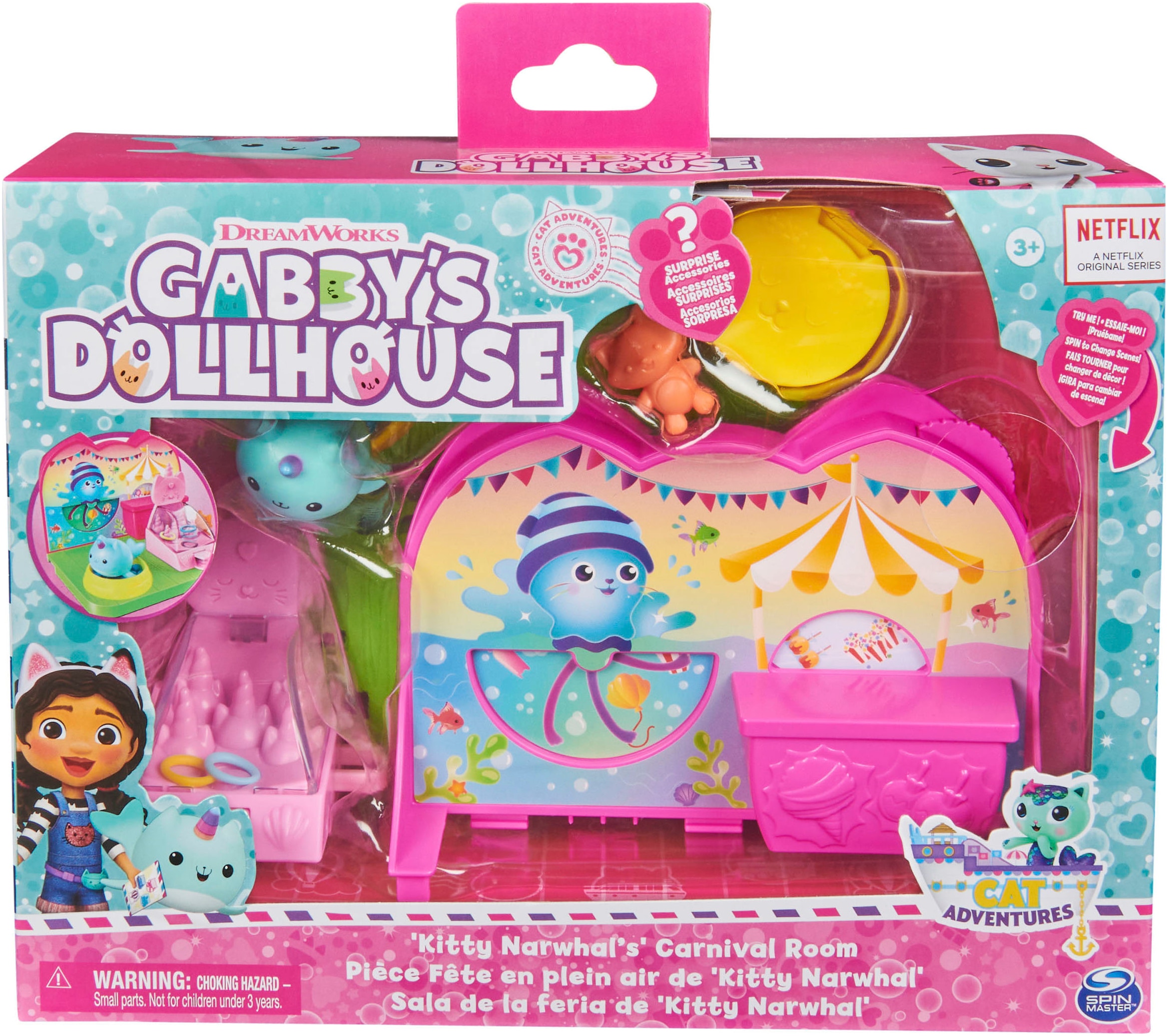 Spin Master Spielwelt »Gabby's Dollhouse – Deluxe Room - Carnival (Cat Adventure)«
