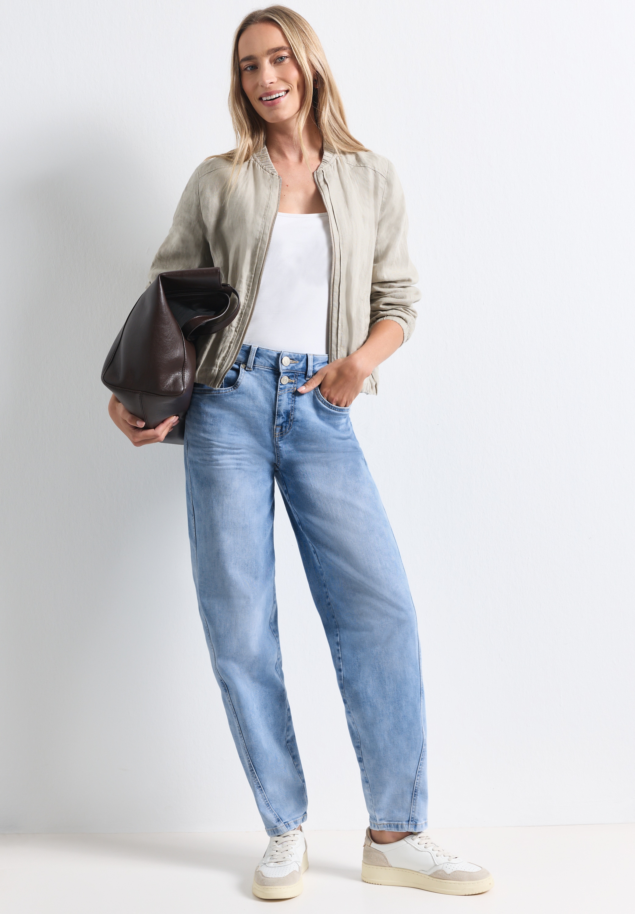 STREET ONE Loose-fit-Jeans High Waist