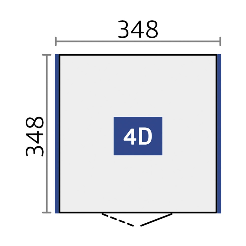 Biohort Gerätehaus »NEO Gr. 4D, verschiedene Farben« stylisches Gartenhaus mit Flachdach