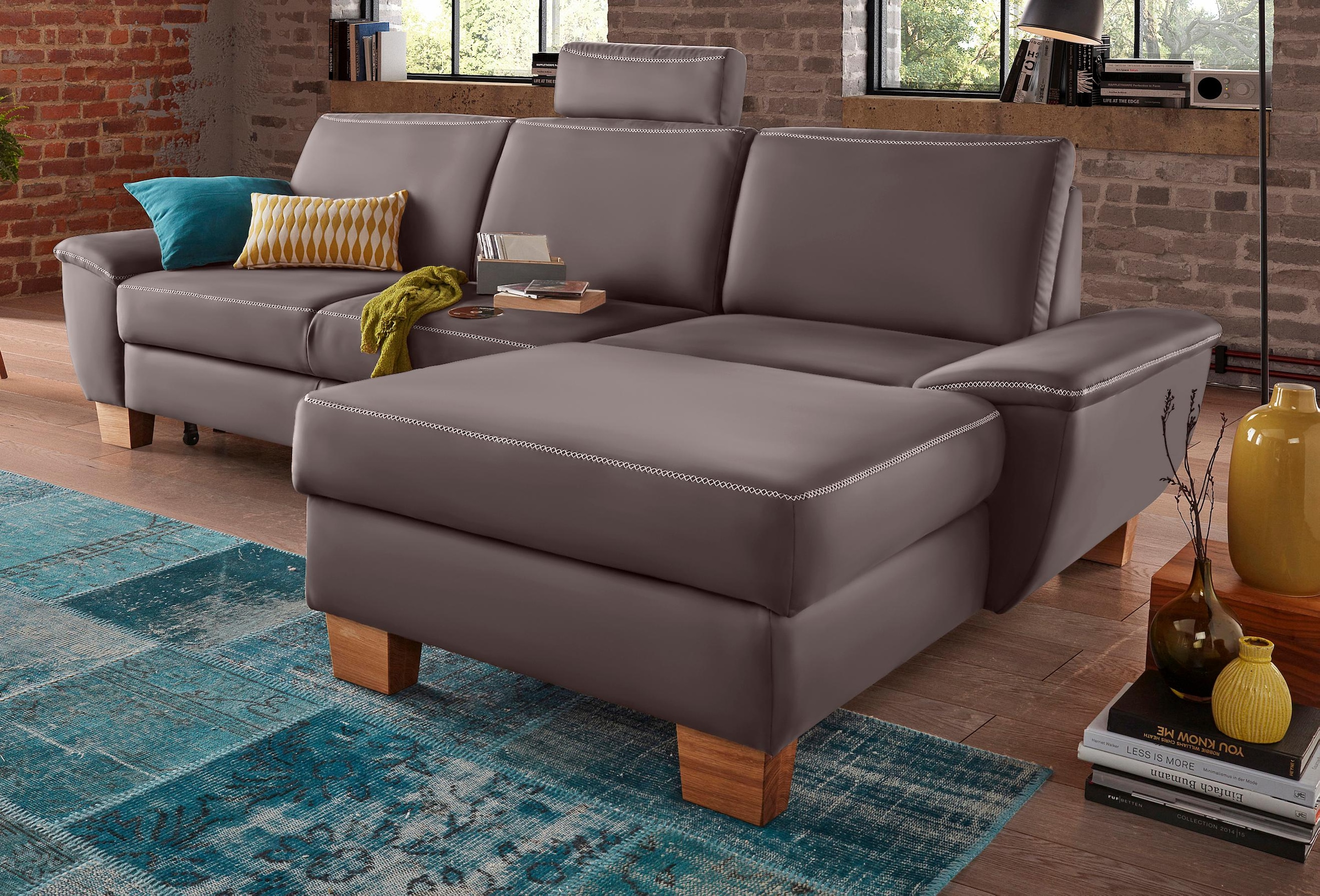 exxpo - sofa fashion Ecksofa "Croma, hochwertige Detailverarbeitung, mit Ko günstig online kaufen