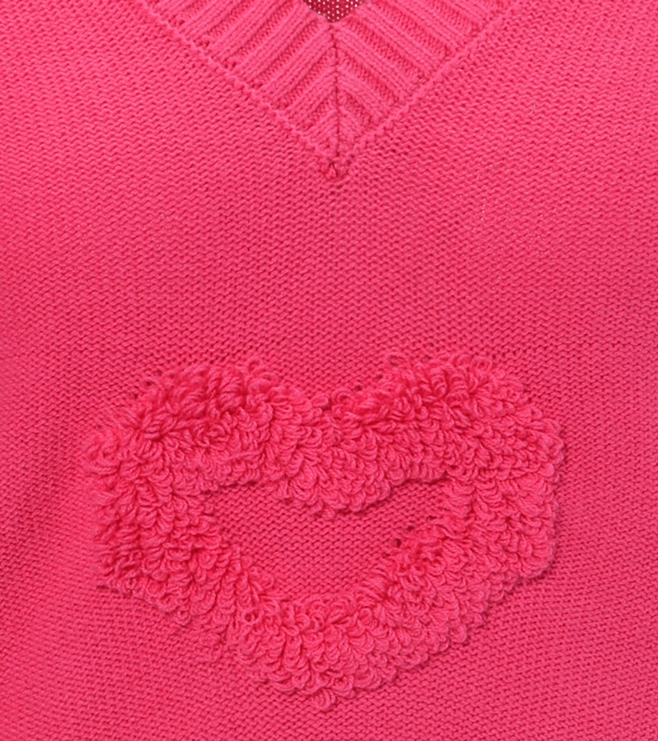 Aniston CASUAL Strickpullover, mit 3D-Effekt durch eingestrickte Herzen