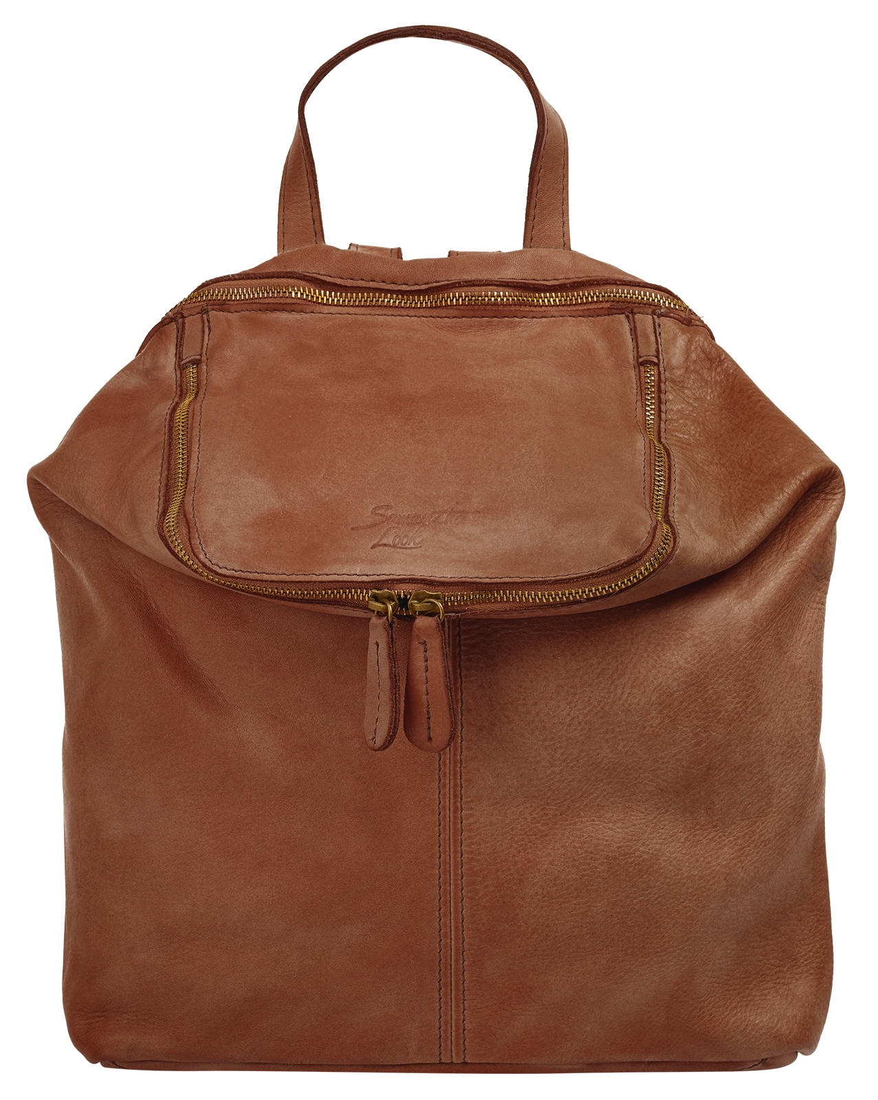 Samantha Look Cityrucksack, echt Leder, Made in Italy