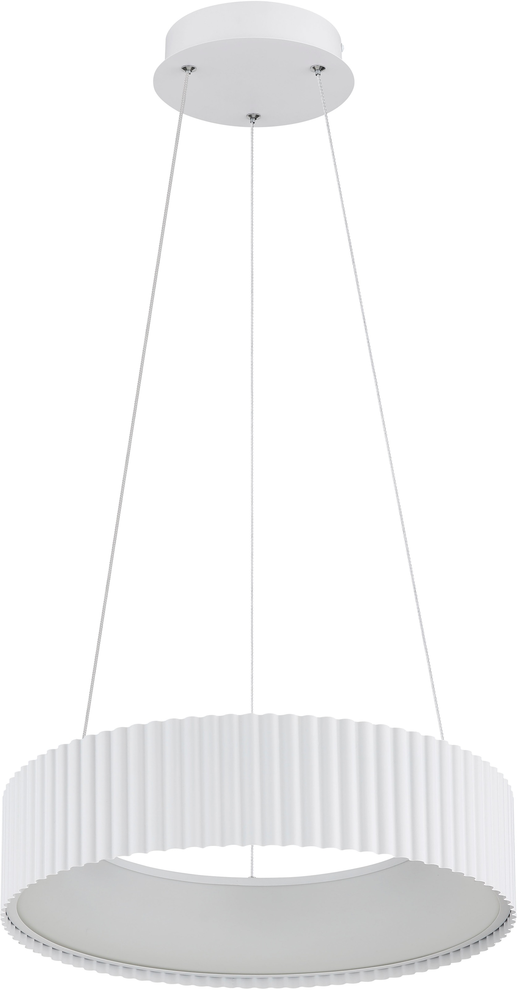 GLOBO LIGHTING Hängeleuchte »KEMP« LED-Modul 1 Stk. Weiß matte Hängeleuchte mit Acryl opal und Memoryfunktion