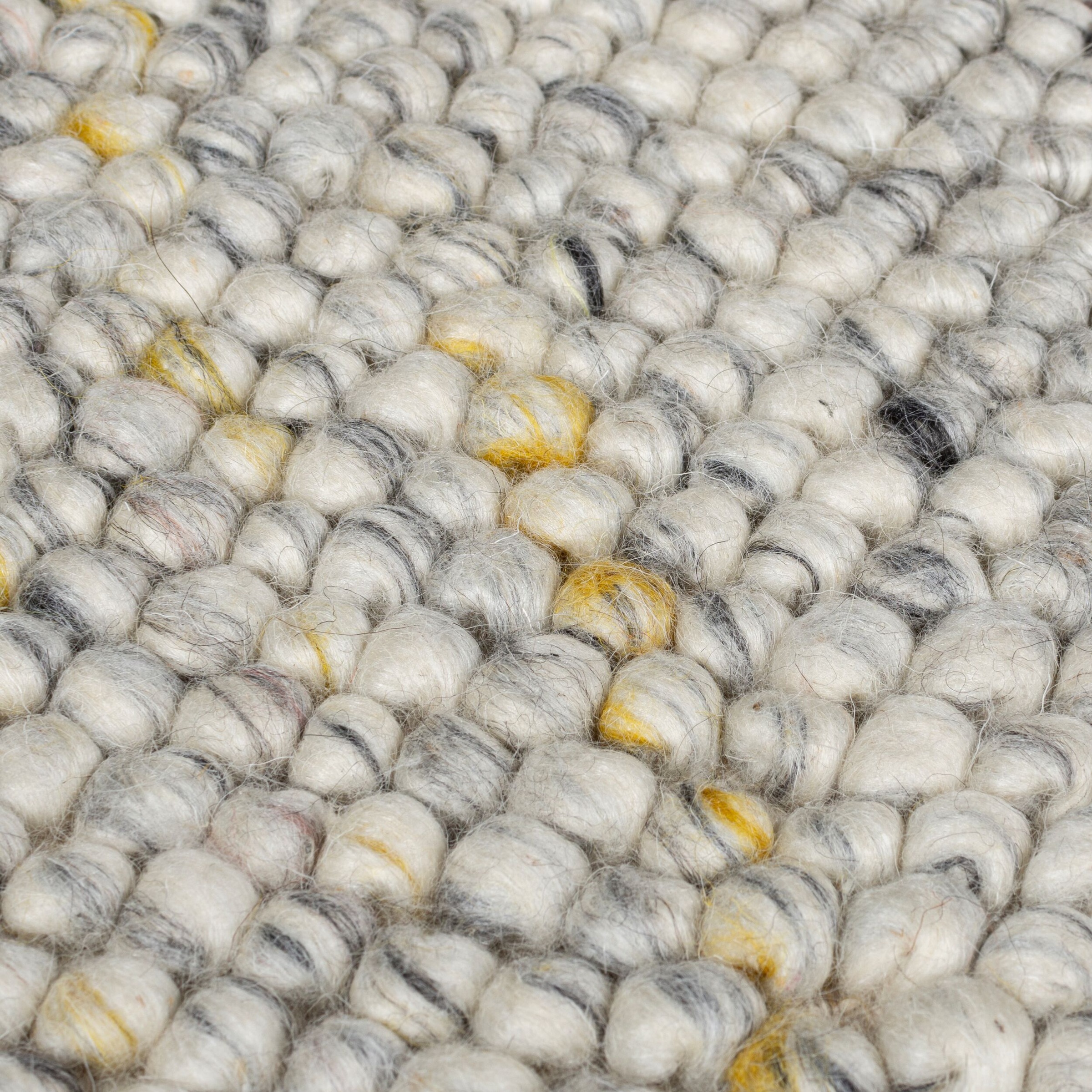 Teppich FLAIR RUGS "Minerals", schwarz, B:80cm H:3mm L:150cm, Kunstfaser, Wolle, Teppiche, Teppich, Neutraler Teppich aus mineralischer Wollmischung 3