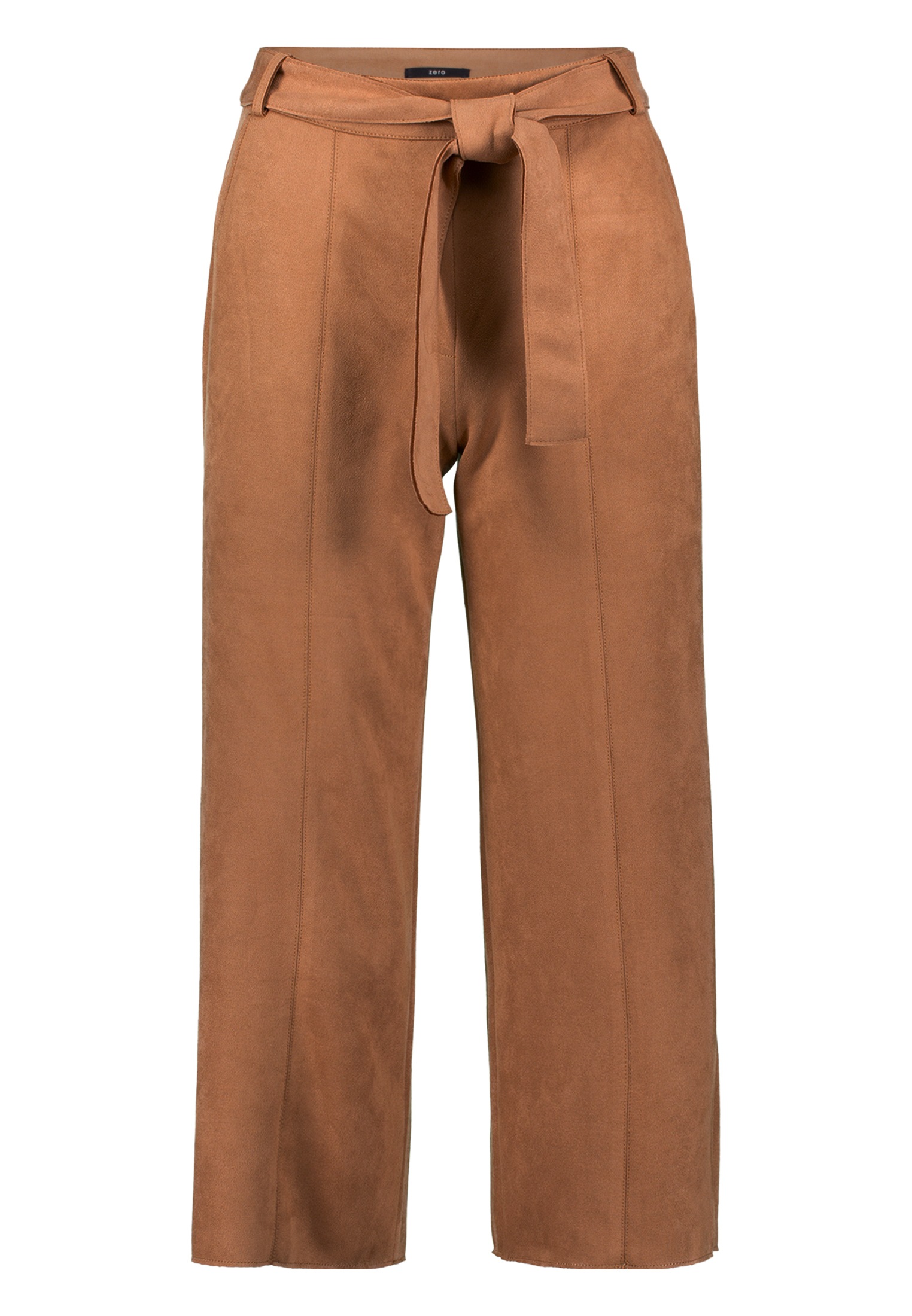 Zero Stoffhose »zero Damen Hose in Wildlederoptik 26 Inch«, Gürtel