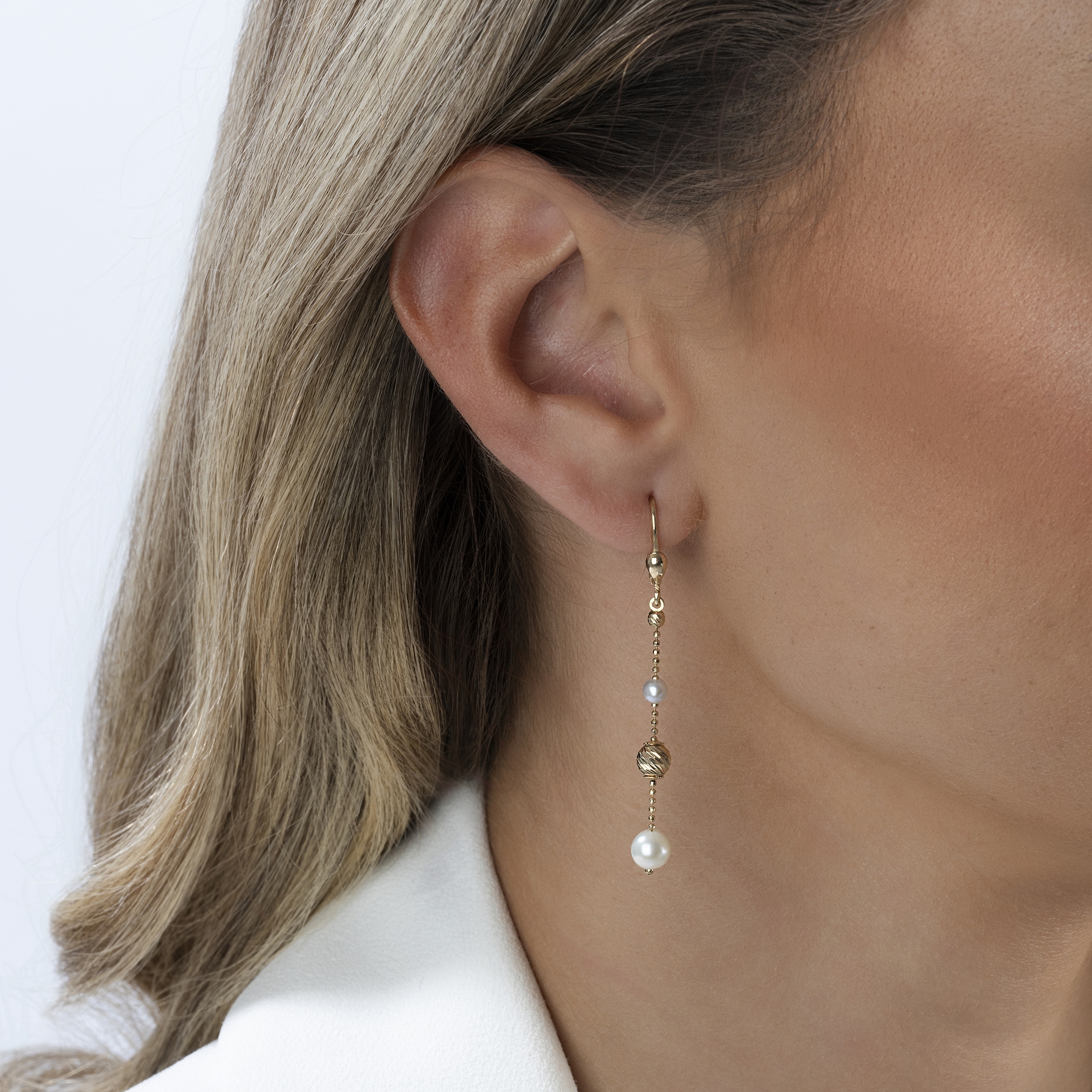 Fascination by Ellen K. Paar Ohrhänger »585/- Gelbgold glanz Kugeln und Perlen«