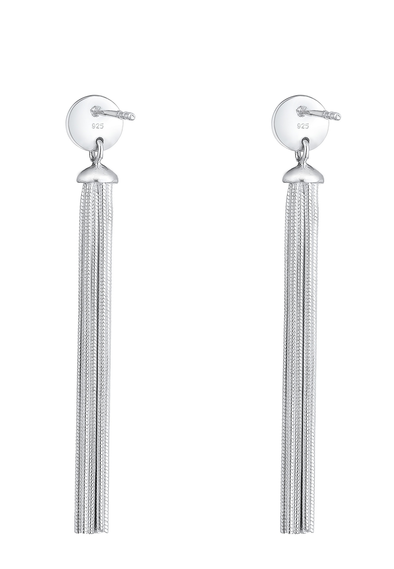Elli Paar Ohrhänger »Ohrhänger Schlangenkette 925 Sterling Silber«