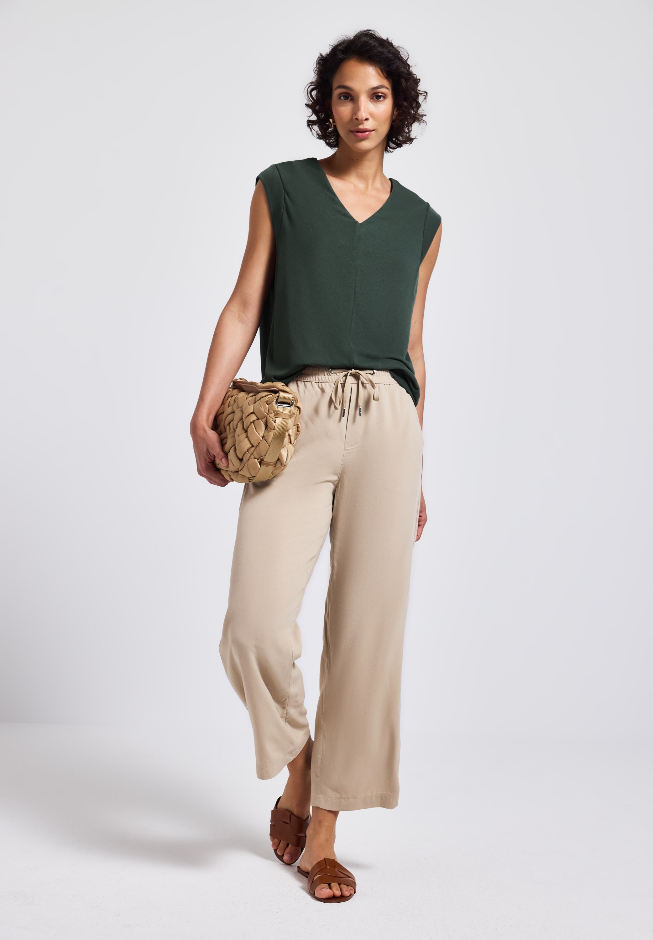 STREET ONE Shirttop, im Silk-Look