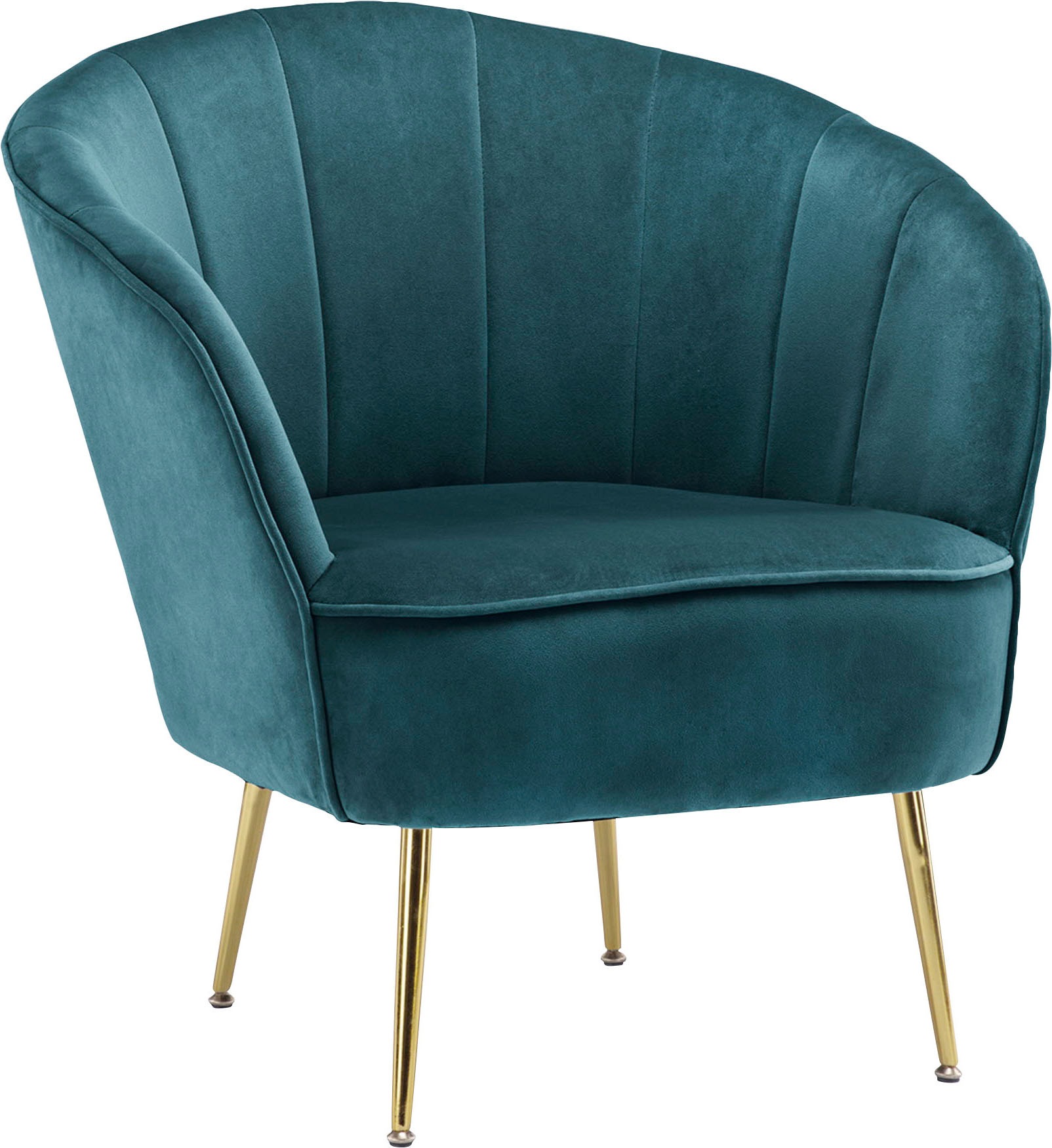 Sessel KAYOOM "Poola 100, gemütlicher Cocktail-Sessel, edler Samtbezug", blau (teal), B:76cm H:78cm T:67cm, Bezug: 100% Polyester (Samt) / Korpus: Sperrholz/ Gestell: Eisen, Sessel, Sessel, samtweich, gesteppt, gemütlich, tiefe Sitzhöhe von 79cm 2