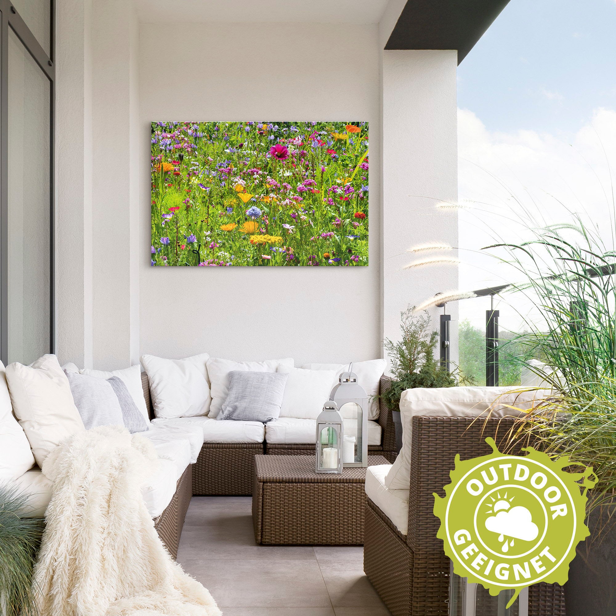 Artland Wandbild »Bunte Blumenwiese«, Blumenwiese, (1 St.), als Alubild, Outdoorbild, Leinwandbild, Poster, Wandaufkleber